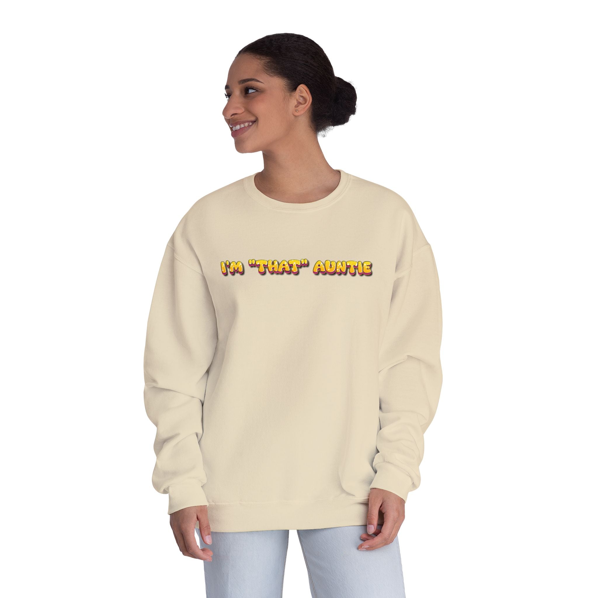 Lightweight Women's Sweatshirt - Im That Auntie Colorful