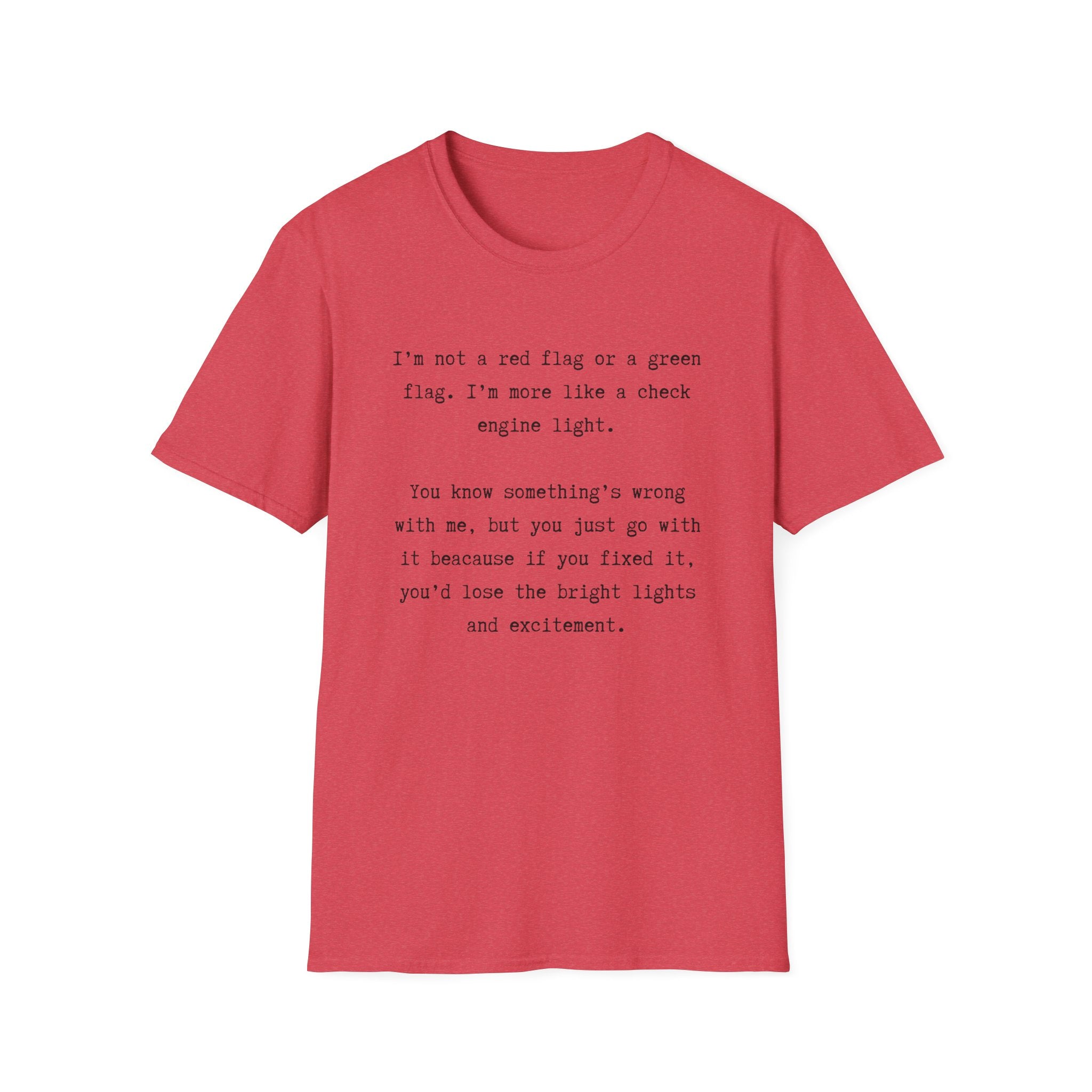 Men and Women Soft Relaxed T Shirts - Green light
