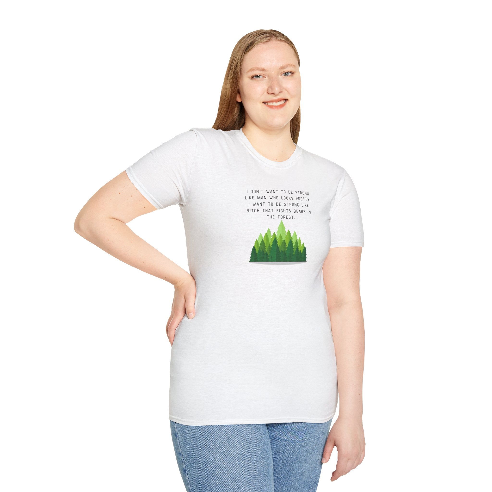 Women's Soft Relaxed Tee - Strong Women - bear