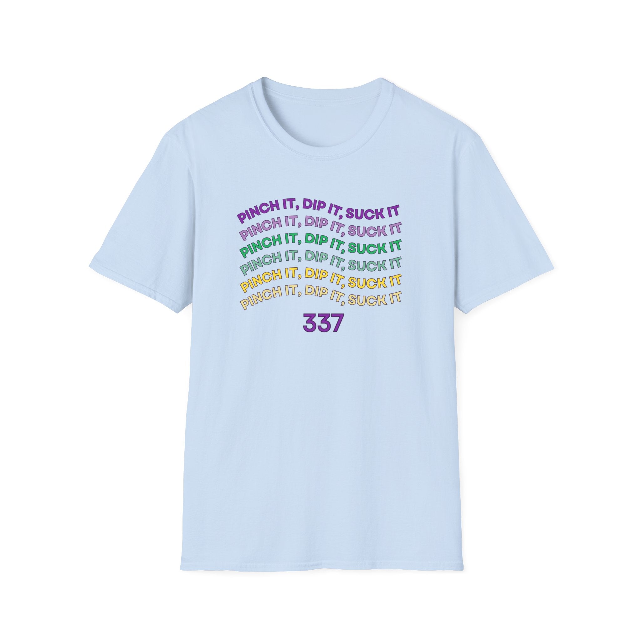 Flexible Soft Tee - (Men & Women) "337" " Mardi Gras"