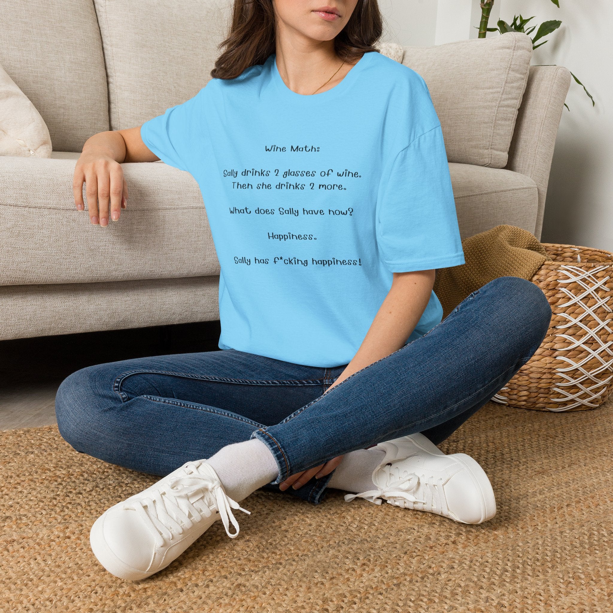 Woman Soft T Shirt - Regular Fit - Wine Math