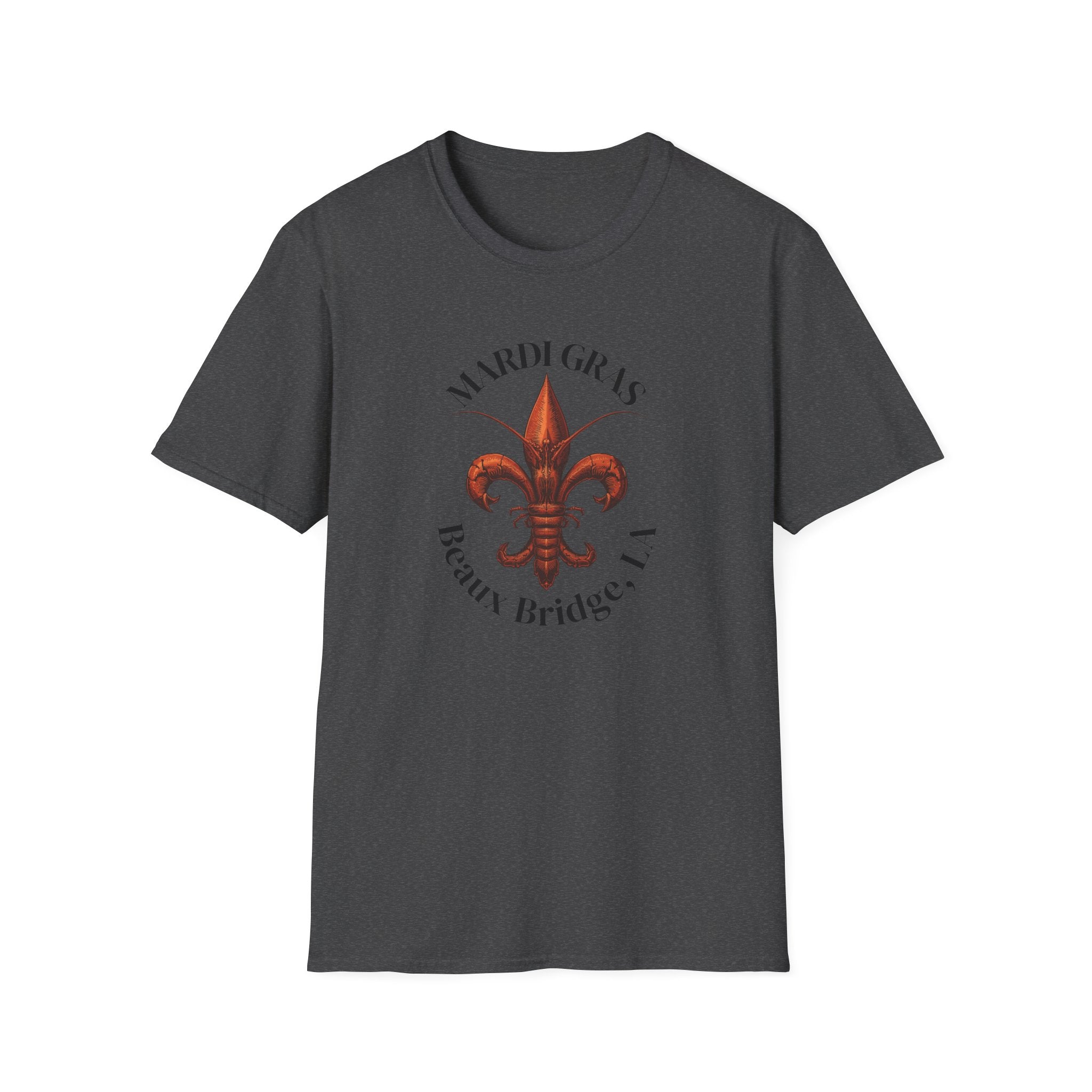 relaxed mens tee - beaux bridge mardi gras