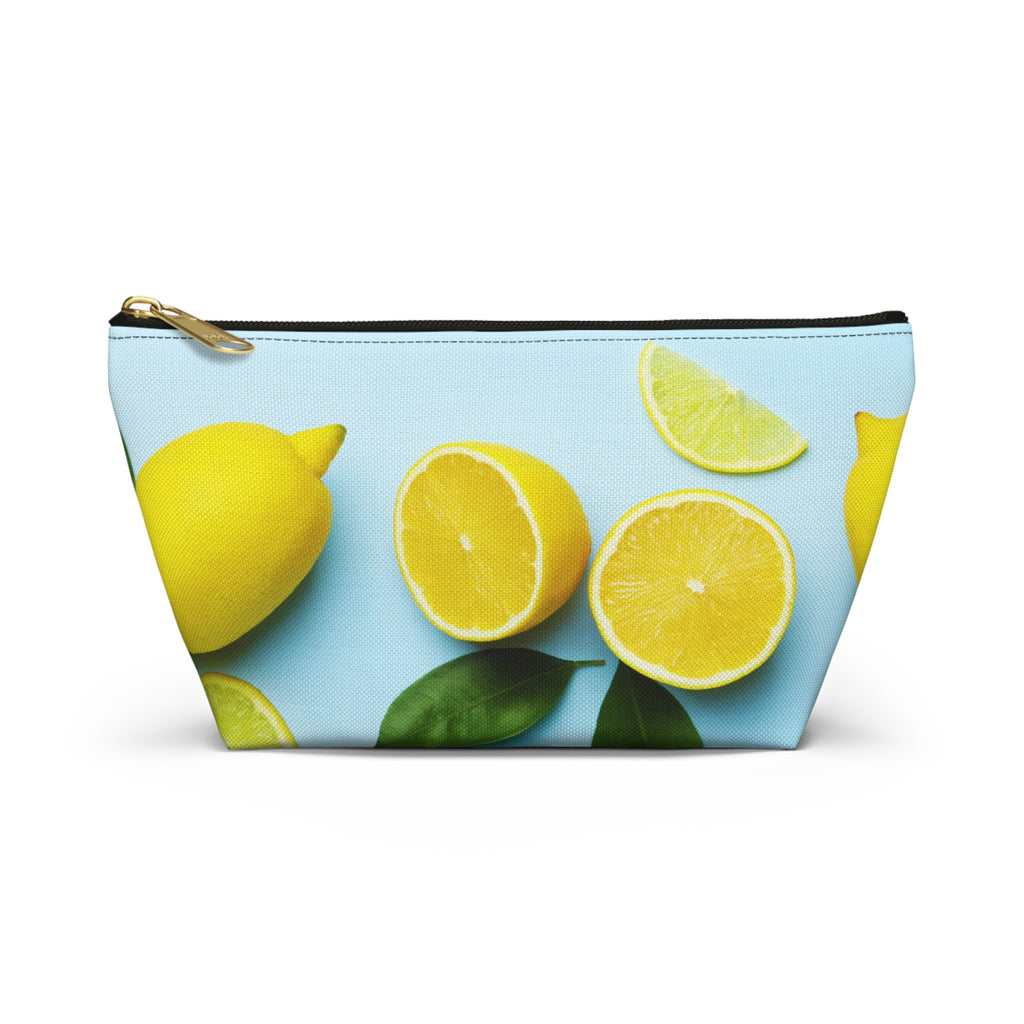 Accessory Pouch w T-bottom - Lemons