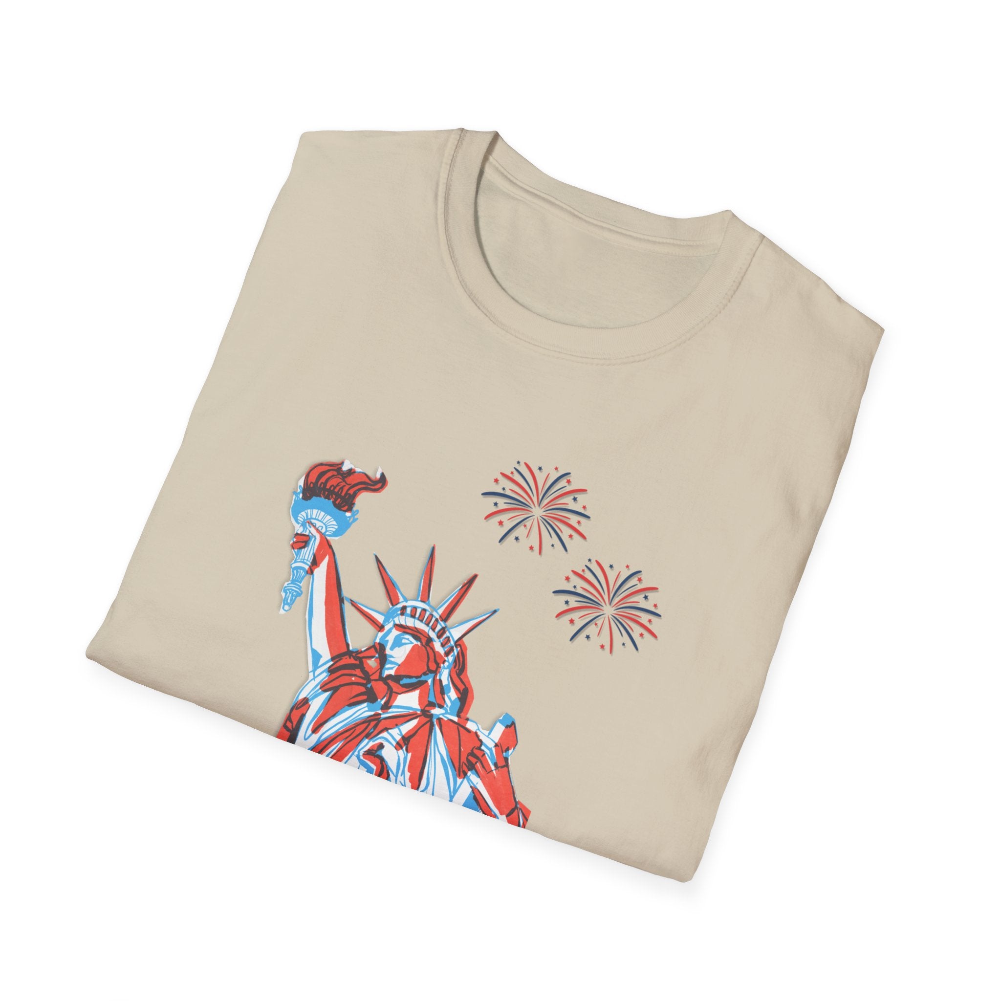 Relaxed Soft Tee- Men & Women - Statue of Liberty 250