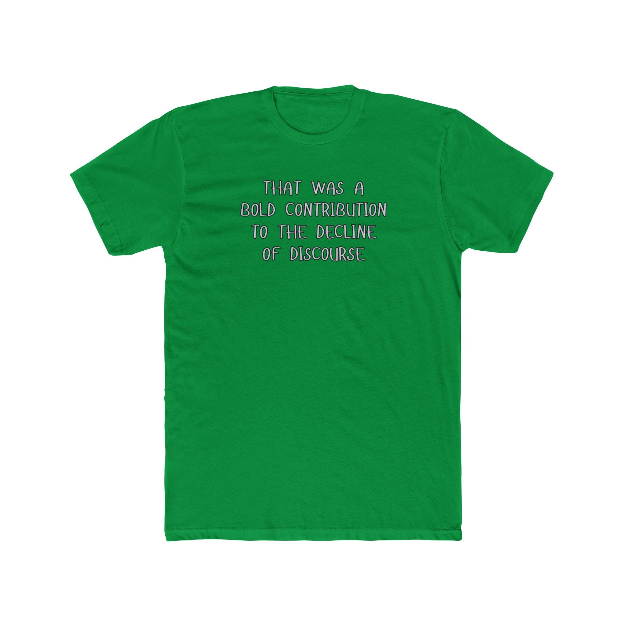 Relaxed Men's Tee - "Bold Contribution"