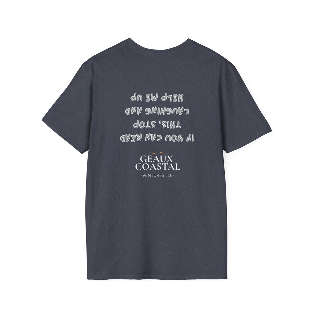 Men and Women ( Soft ) t Shirt - Here Fishy Fishy with Funny BACK - Regular Fit