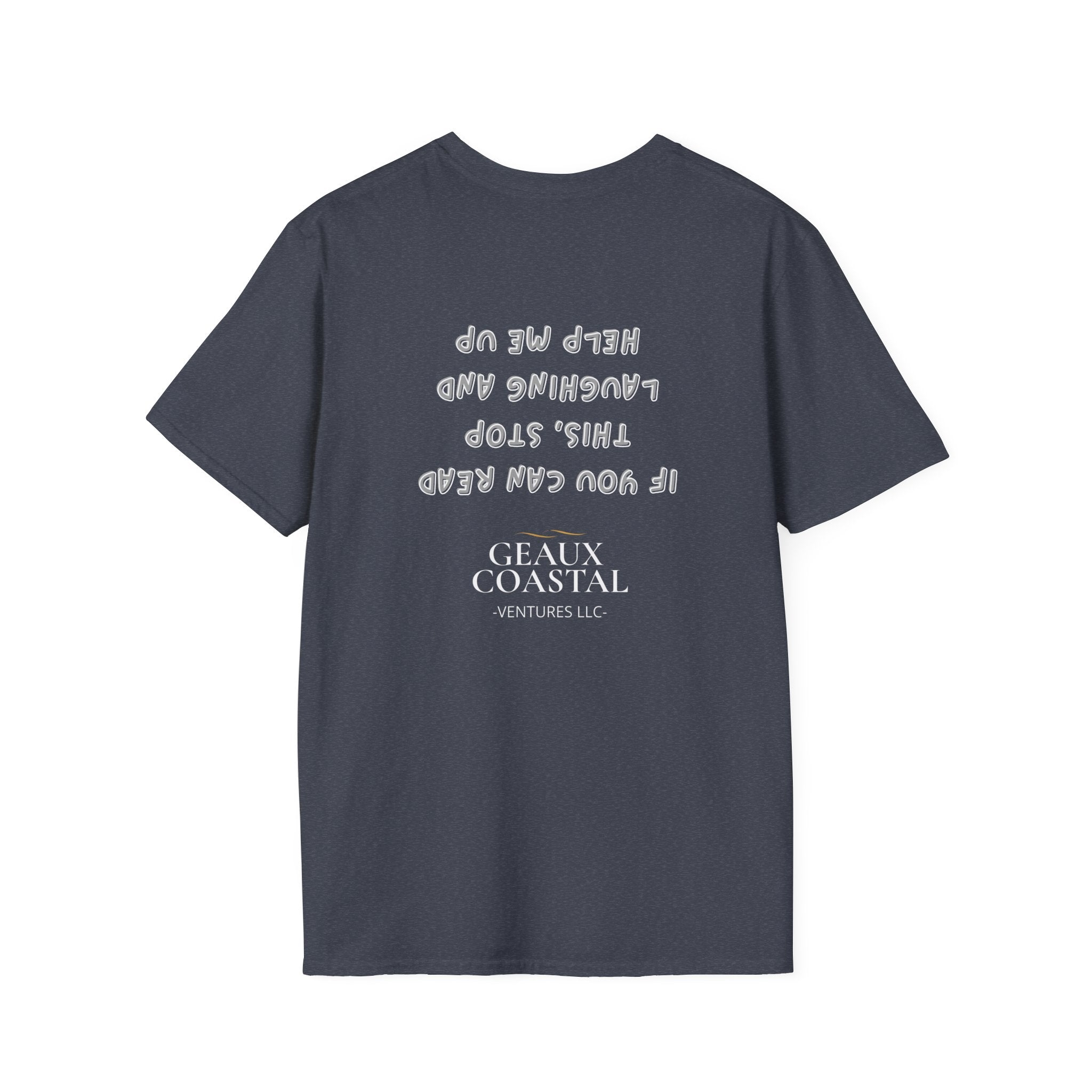 Men and Women ( Soft ) t Shirt - Here Fishy Fishy with Funny BACK - Regular Fit