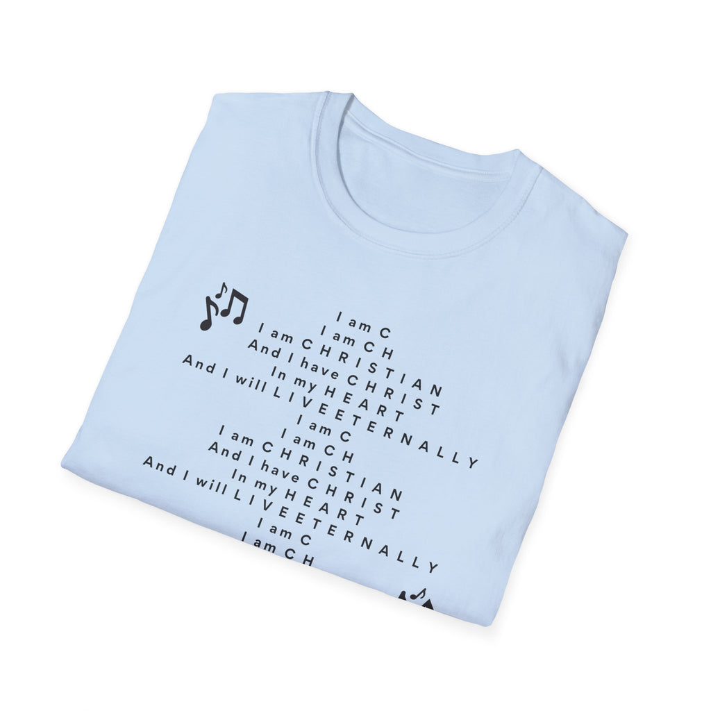 Men & Woman Softstyle T-Shirt - "C-h-r-i-s-t-i-a-n" "Song"
