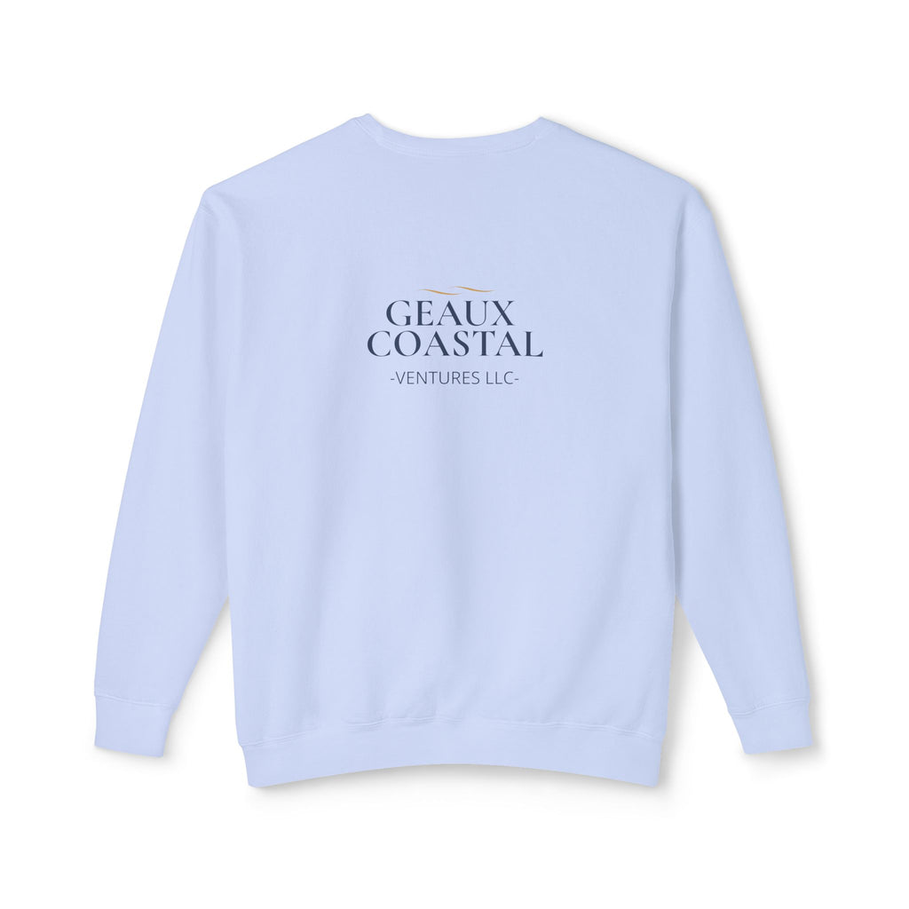 Ladies Lightweight Crewneck Sweatshirt - Champagne is addicted to me