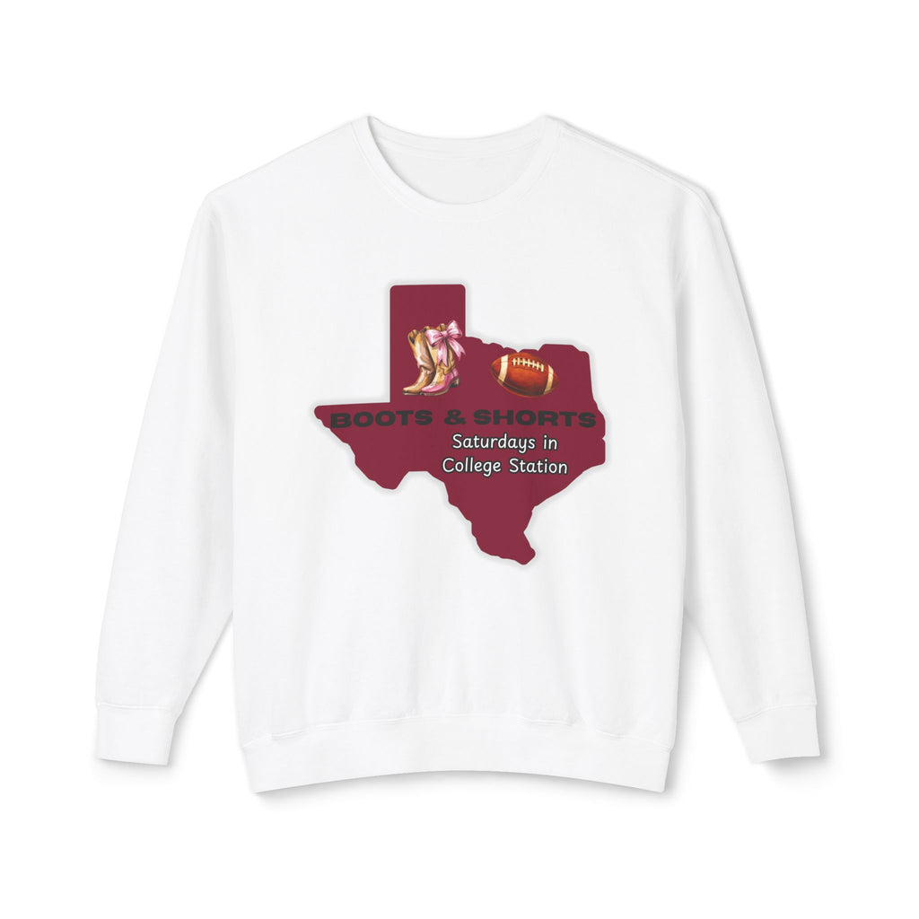 Women's Lightweight Crewneck Sweatshirt - Texas Aggies - Boots - Football