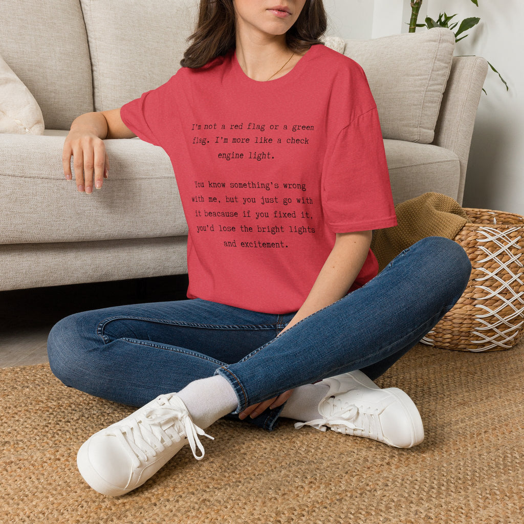 Men and Women Soft Relaxed T Shirts - Green light