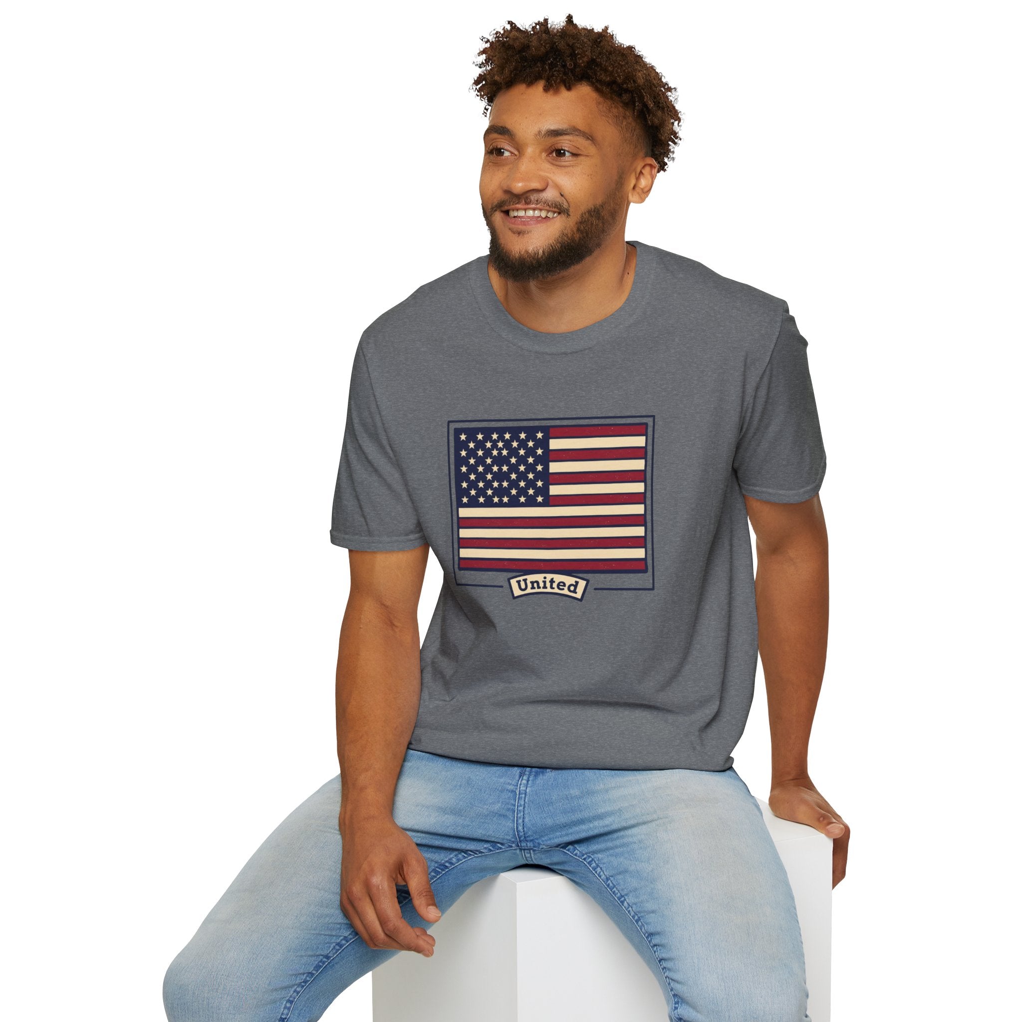 Men and Women - Regular Fit - American Flag and George Washington