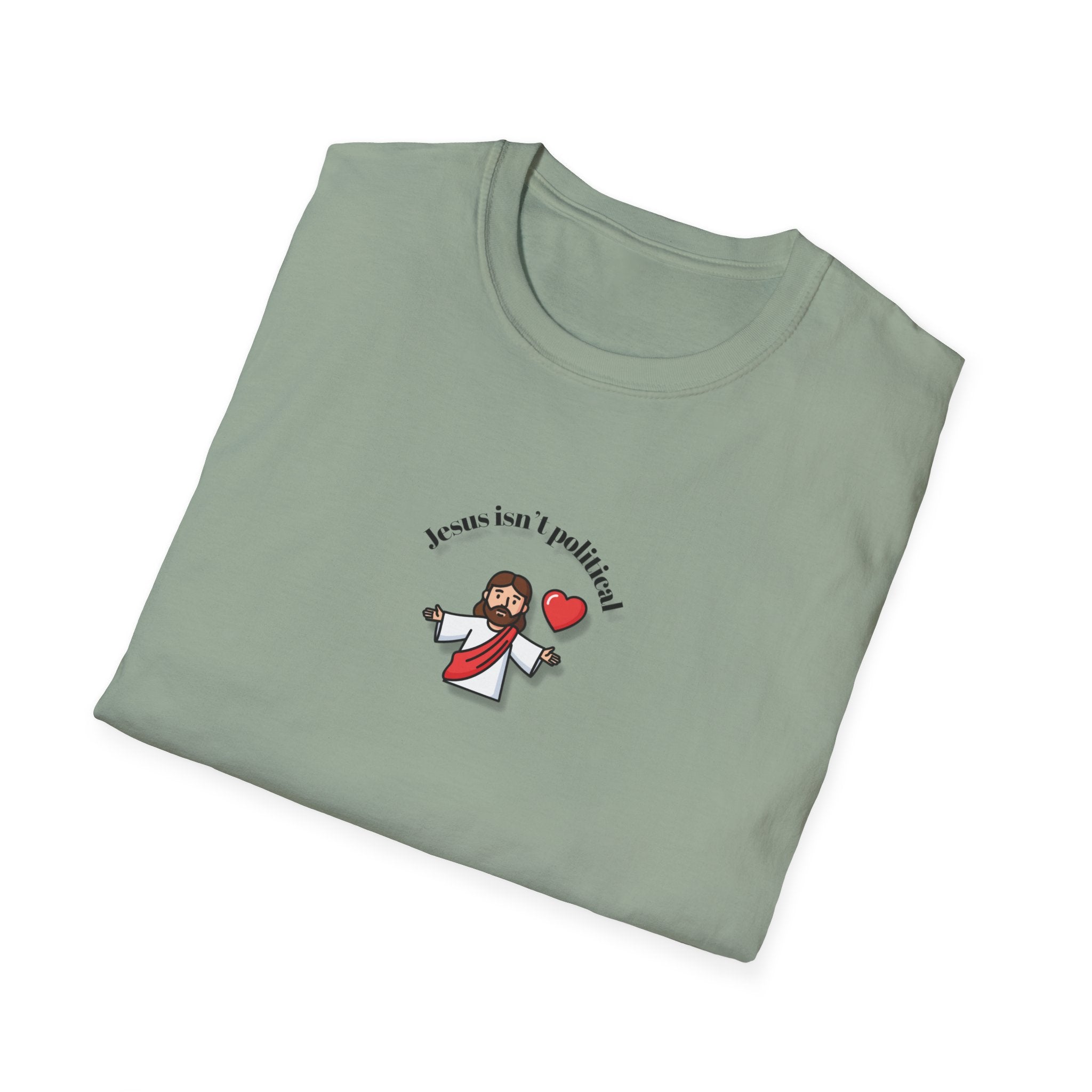 Relaxed Men & Women Soft Tee - Jesus isn't political