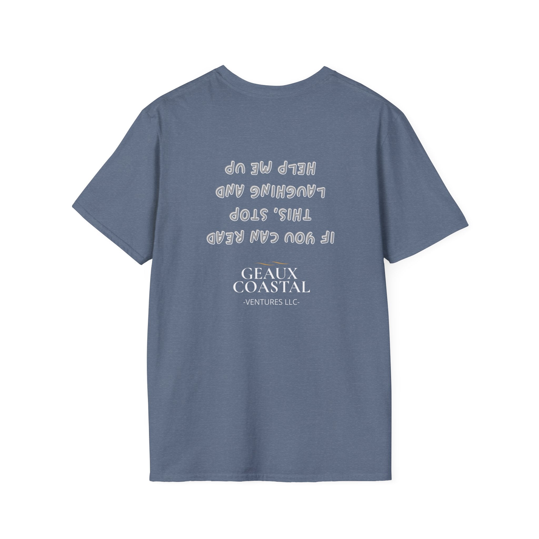 Men and Women ( Soft ) t Shirt - Here Fishy Fishy with Funny BACK - Regular Fit
