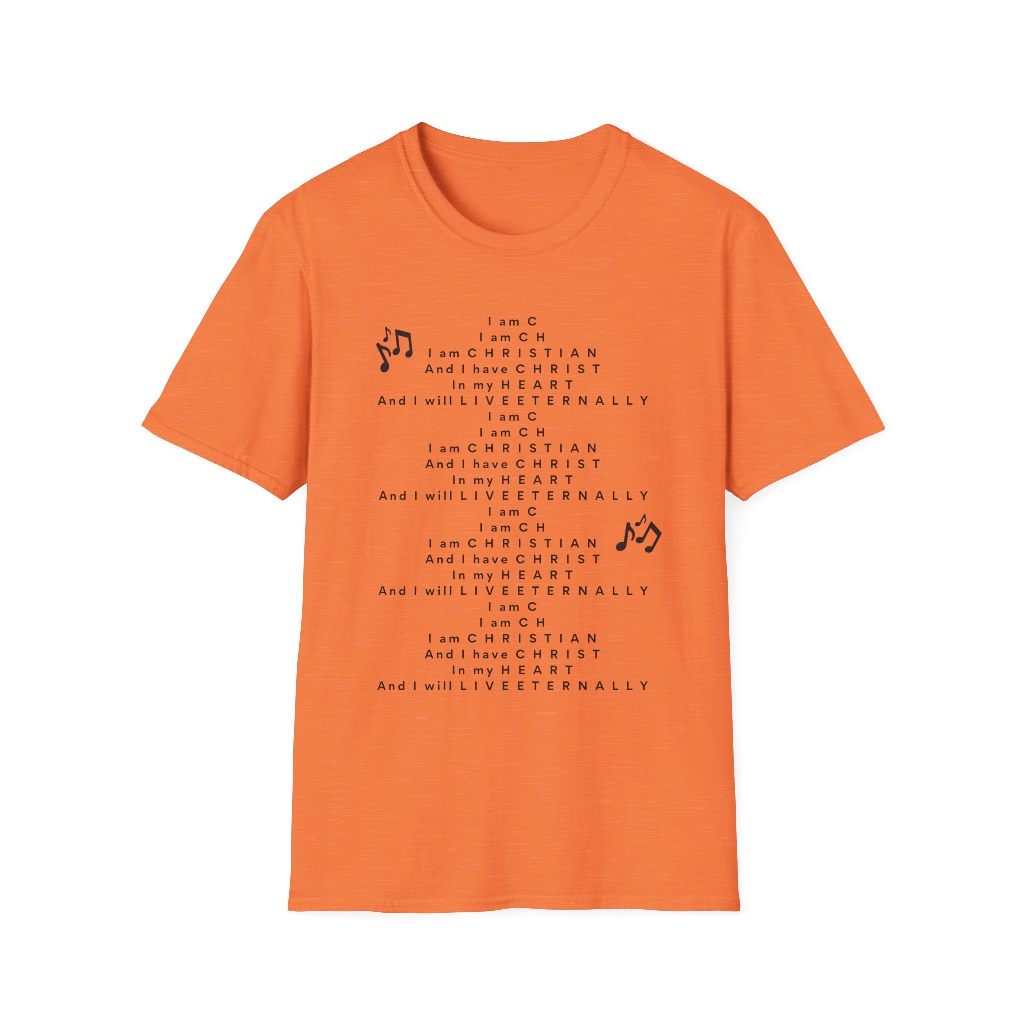Men & Woman Softstyle T-Shirt - "C-h-r-i-s-t-i-a-n" "Song"