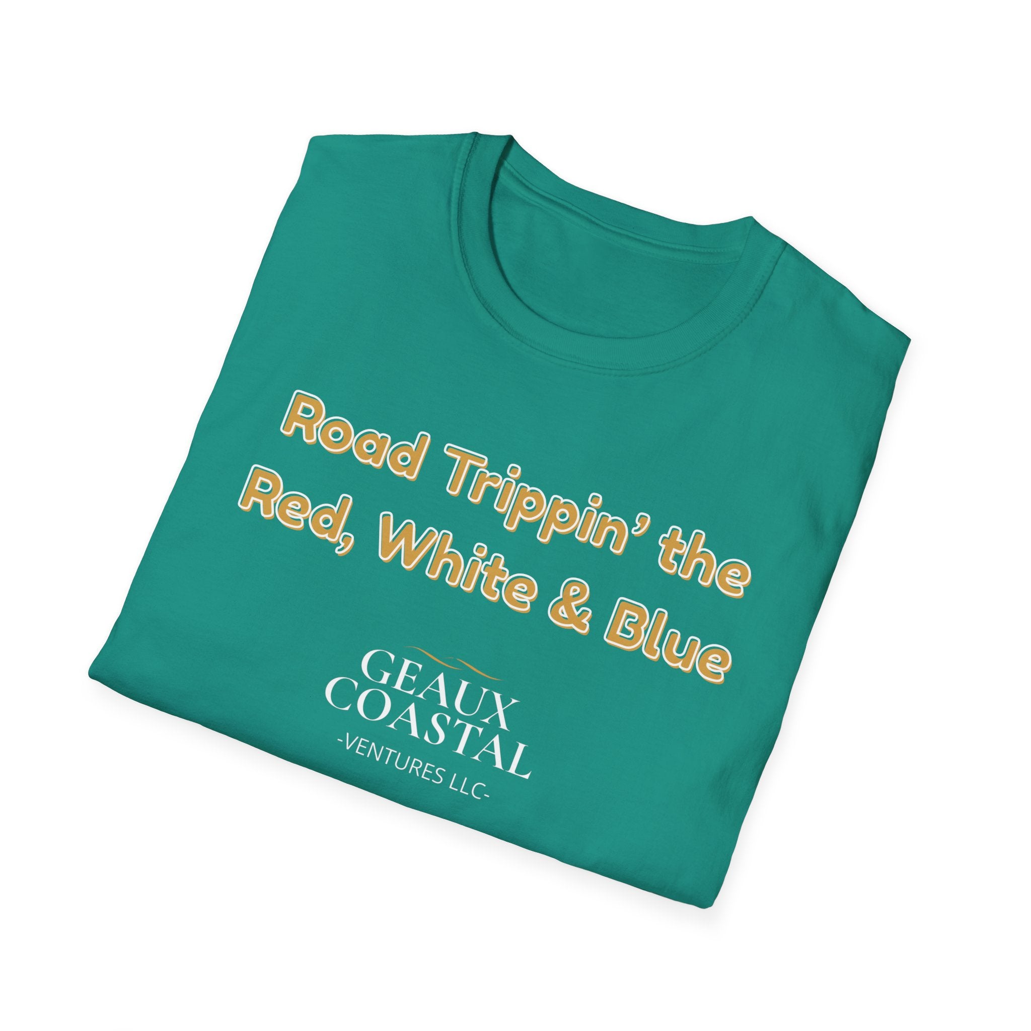 Men or Women Relaxed Soft Tee -  Road Tripping the USA