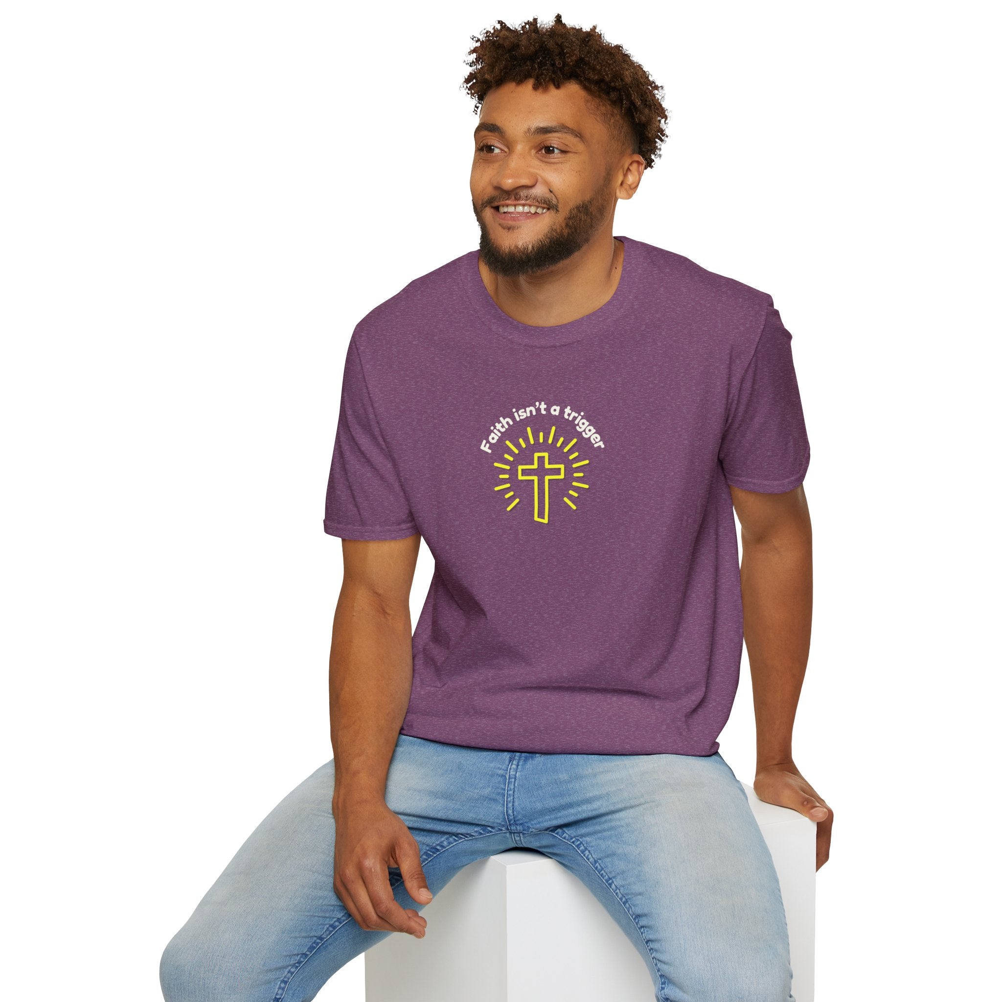 Men's Soft Relaxed tee - Faith isn't a trigger