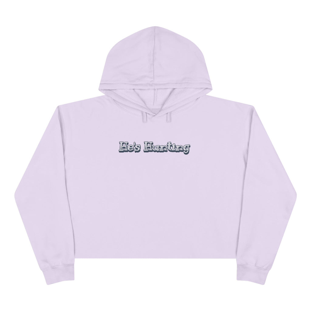 Crop Hoodie - Relaxed Fit for the Girls - He's Hunting in pastels