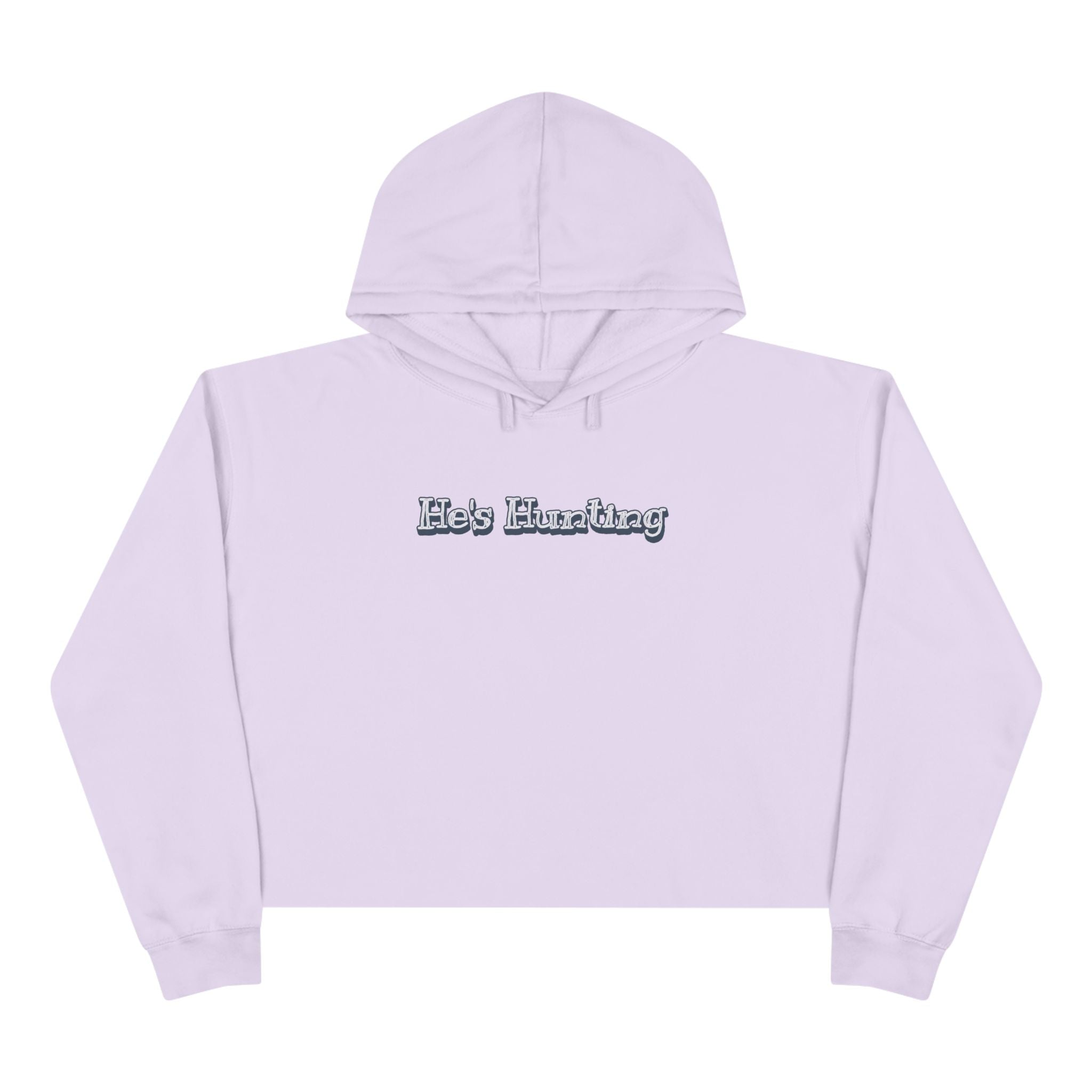 Crop Hoodie - Relaxed Fit for the Girls - He's Hunting in pastels