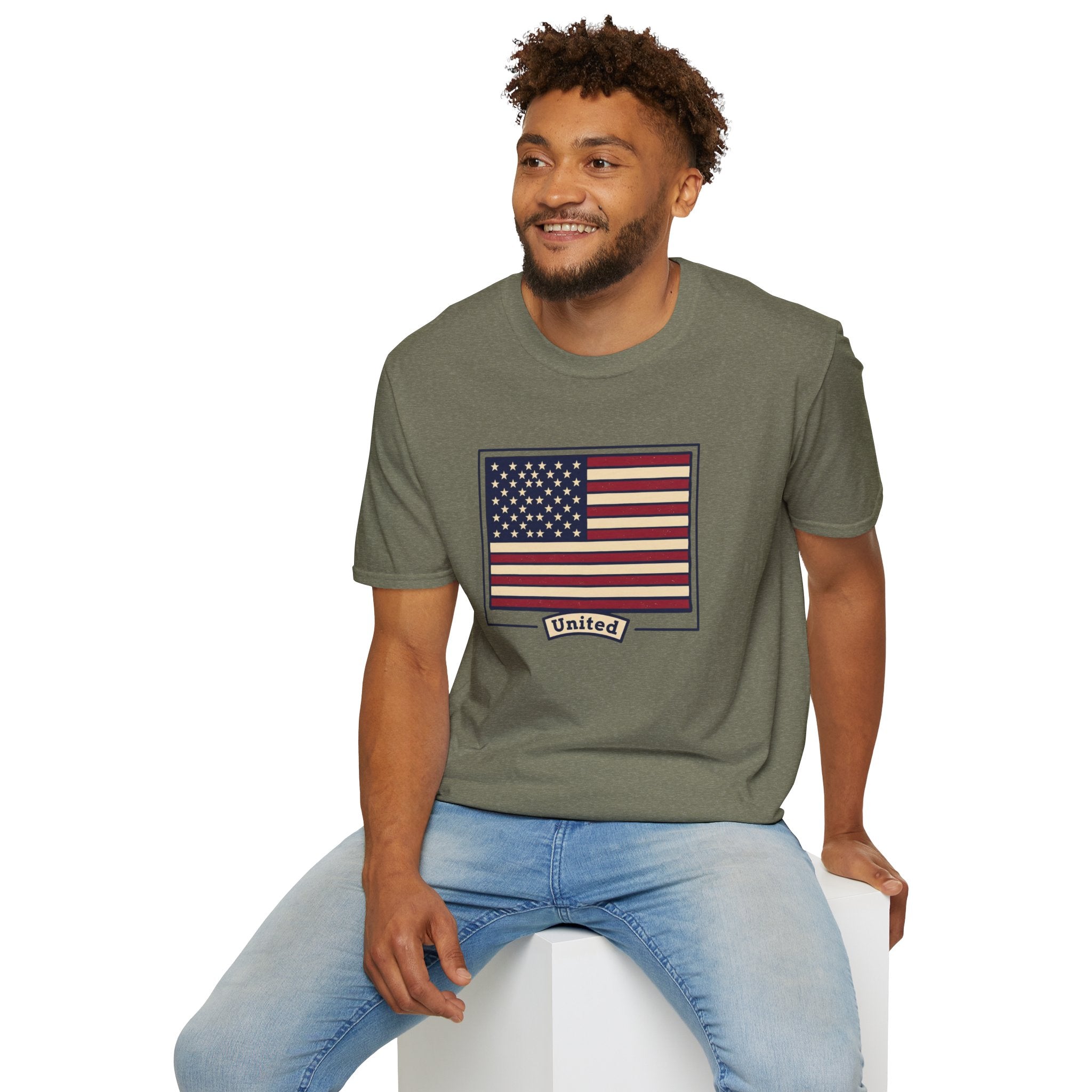 Men and Women - Regular Fit - American Flag and George Washington