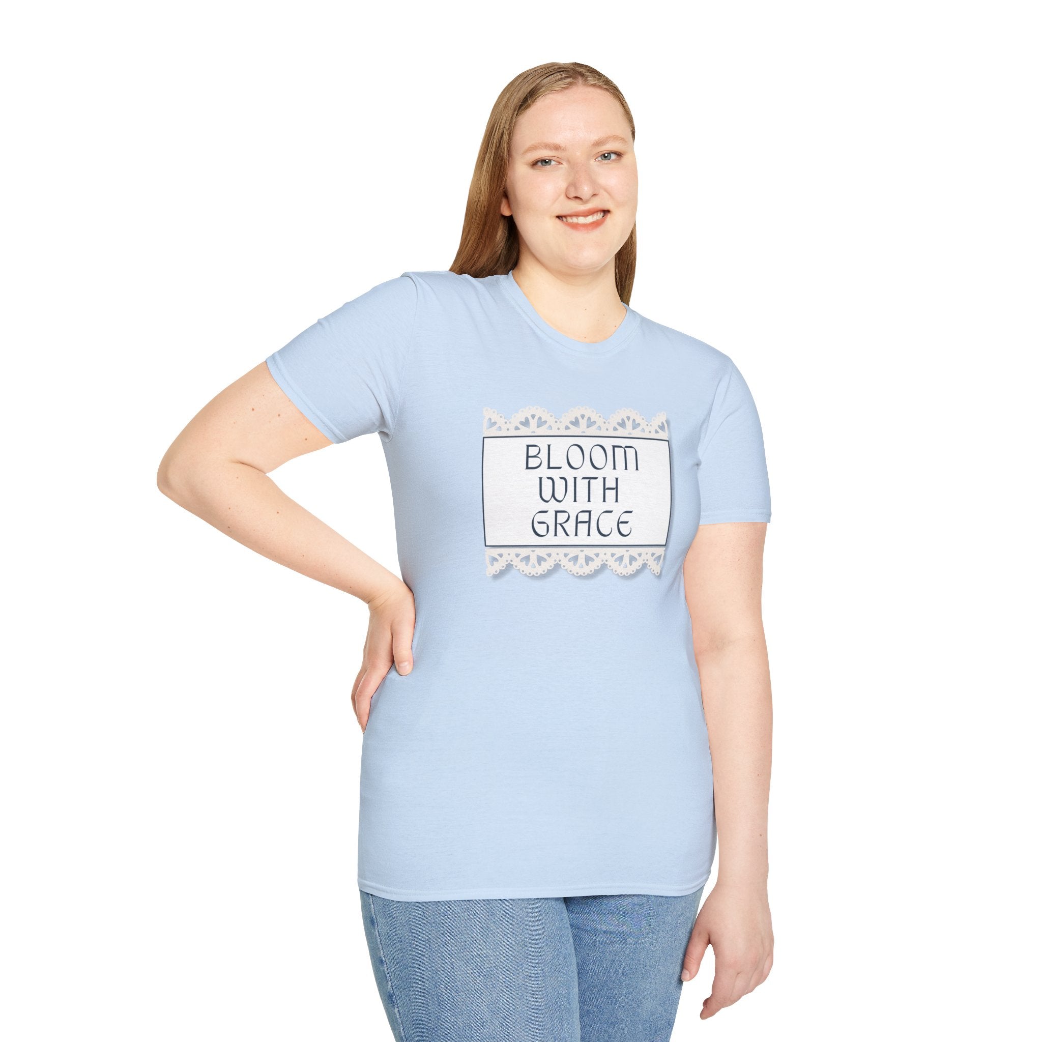 Women's Soft Relaxed Tee -  Bloom with Grace