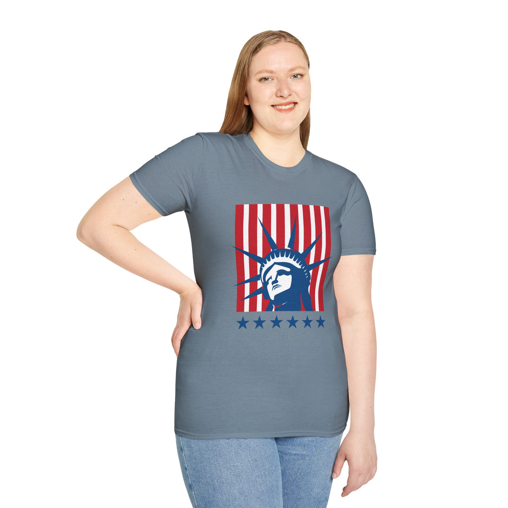 Relaxed Tee for Men & Women- Statue of Liberty
