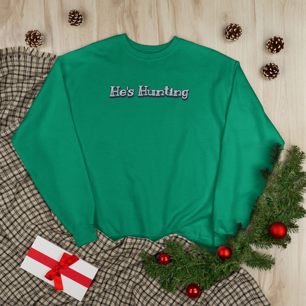 Soft 50/50 Women's Sweatshirt - He's Hunting (Relaxed Fit)
