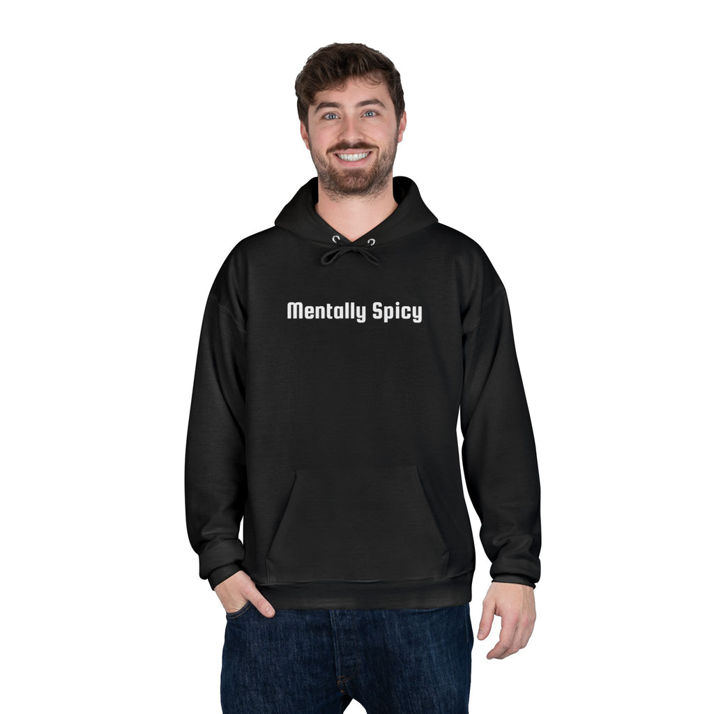 Men and Women - Relaxed - Pullover Hoodie Sweatshirt - Mentally Spicy Dark Colors