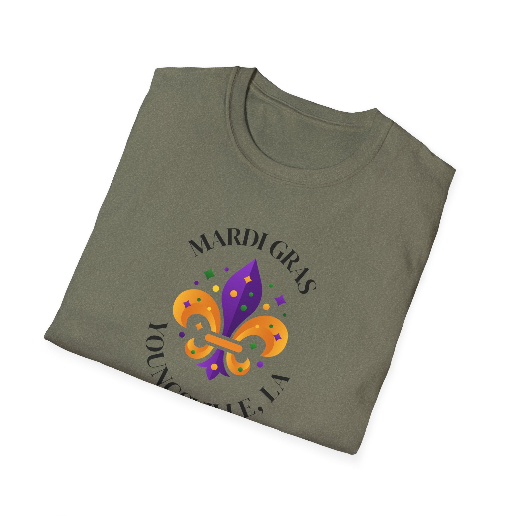 Relaxed Soft Tee for Men and Women Mardi Grad Youngsville La