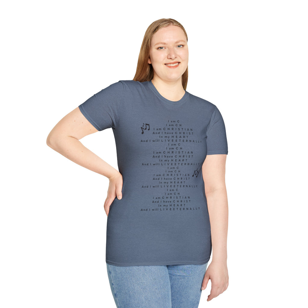 Men & Woman Softstyle T-Shirt - "C-h-r-i-s-t-i-a-n" "Song"