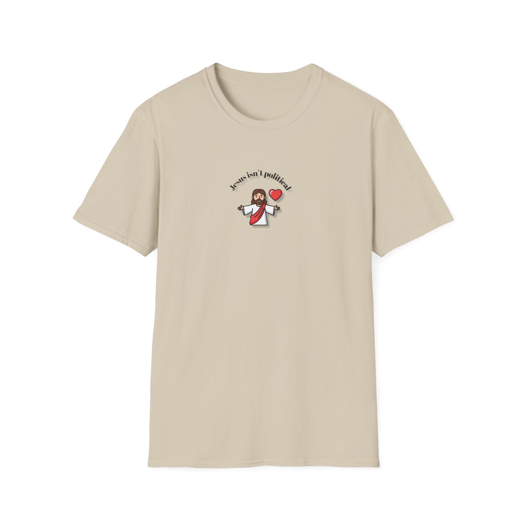 Relaxed Men & Women Soft Tee - Jesus isn't political