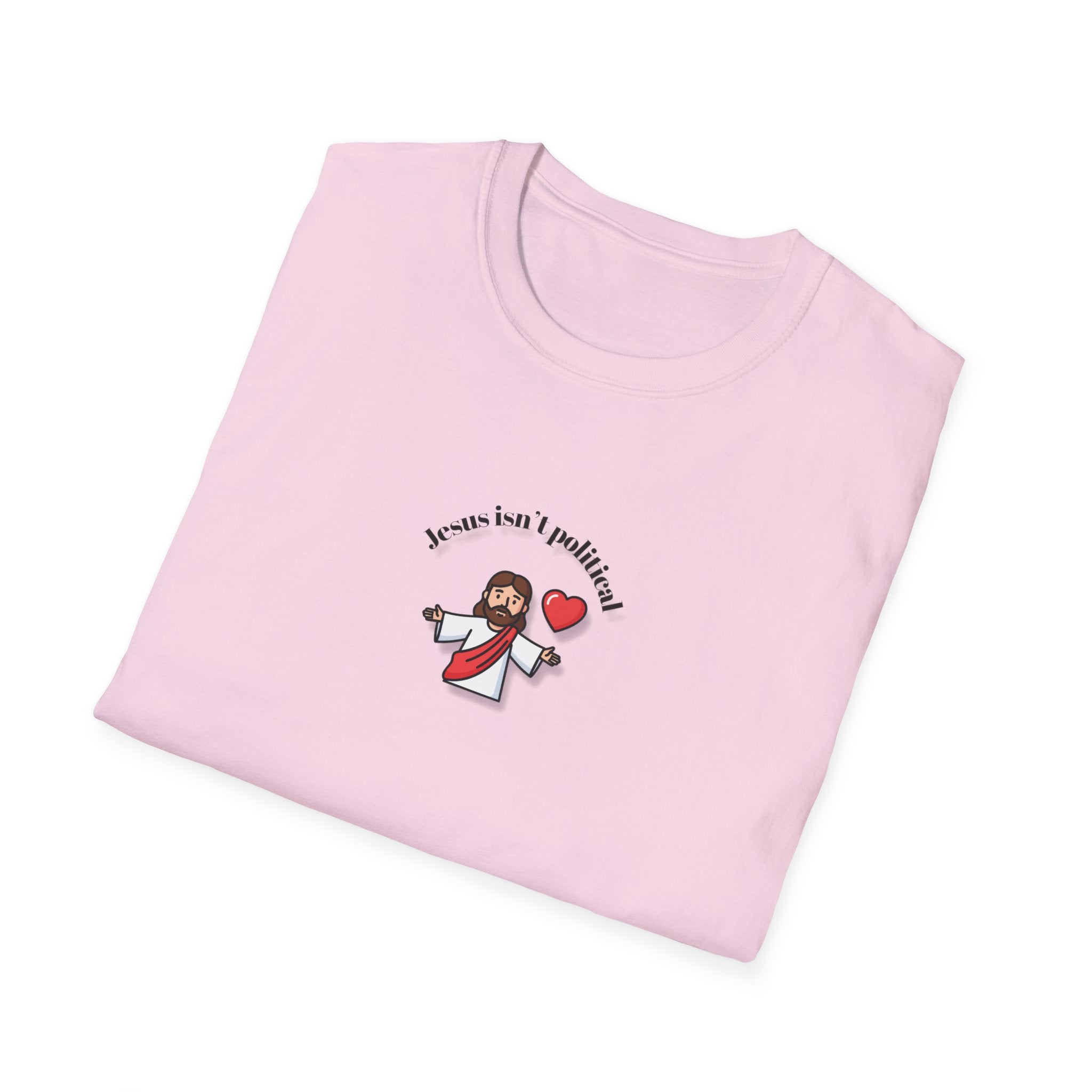 Relaxed Men & Women Soft Tee - Jesus isn't political