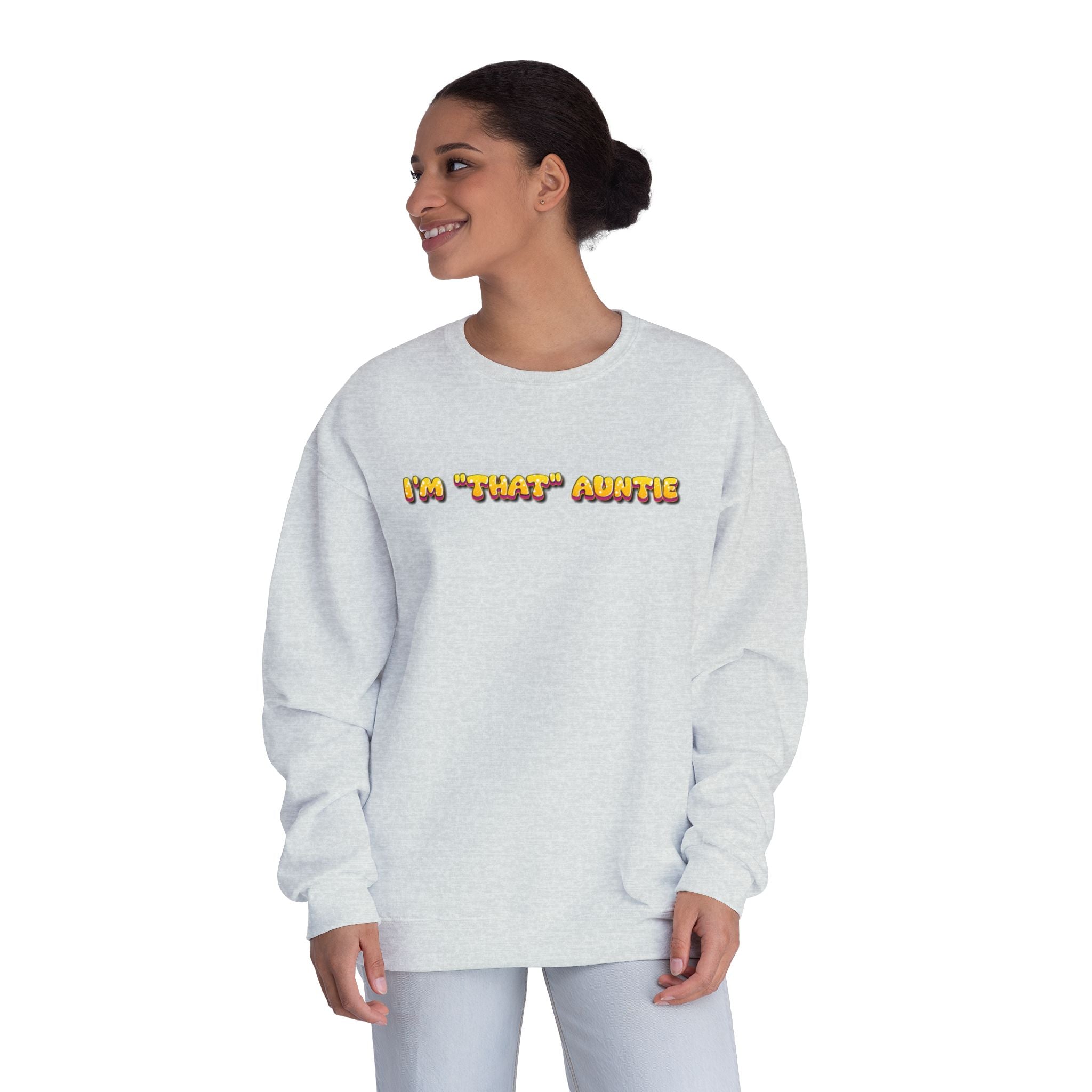 Lightweight Women's Sweatshirt - Im That Auntie Colorful