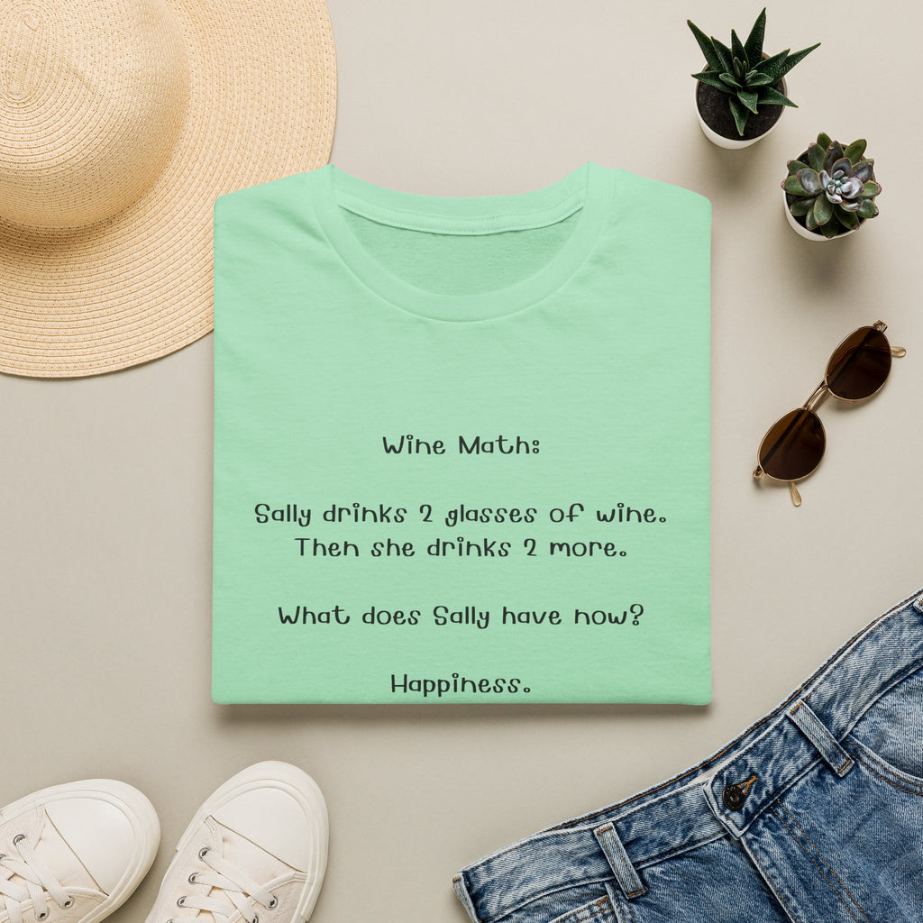 Woman Soft T Shirt - Regular Fit - Wine Math