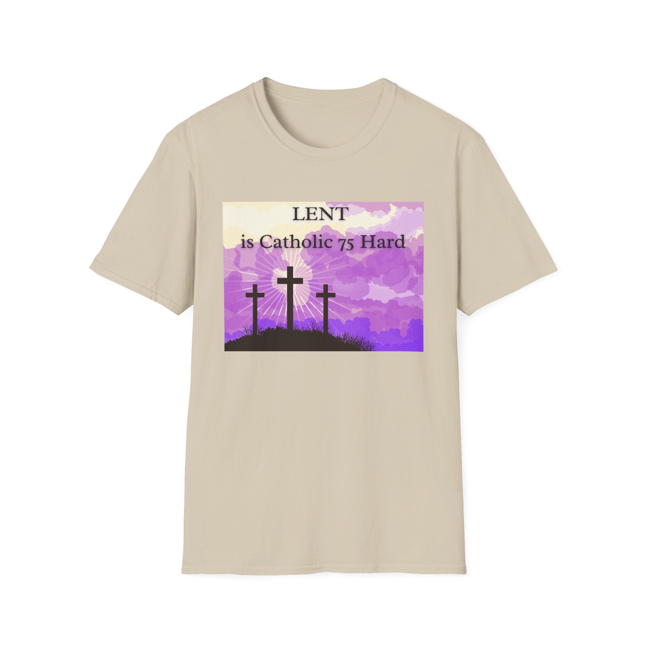 Relaxed Soft Tee Men & Women - Colorful Lent is Catholic 75 Hard