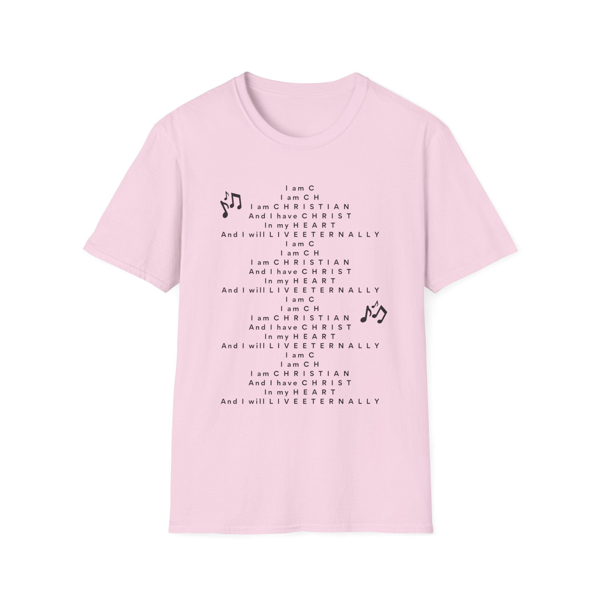 Men & Woman Softstyle T-Shirt - "C-h-r-i-s-t-i-a-n" "Song"