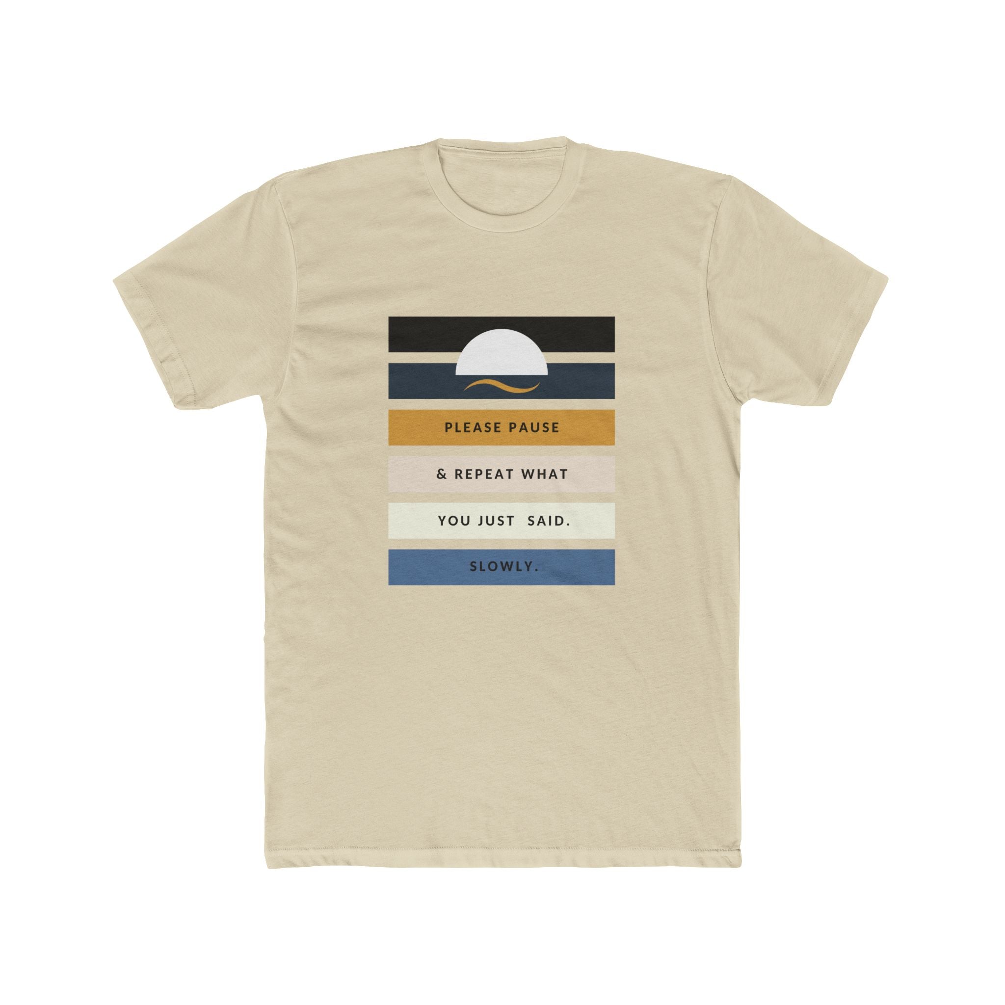 Men's Relaxed  Cotton Tee - "Repeat Yourself"