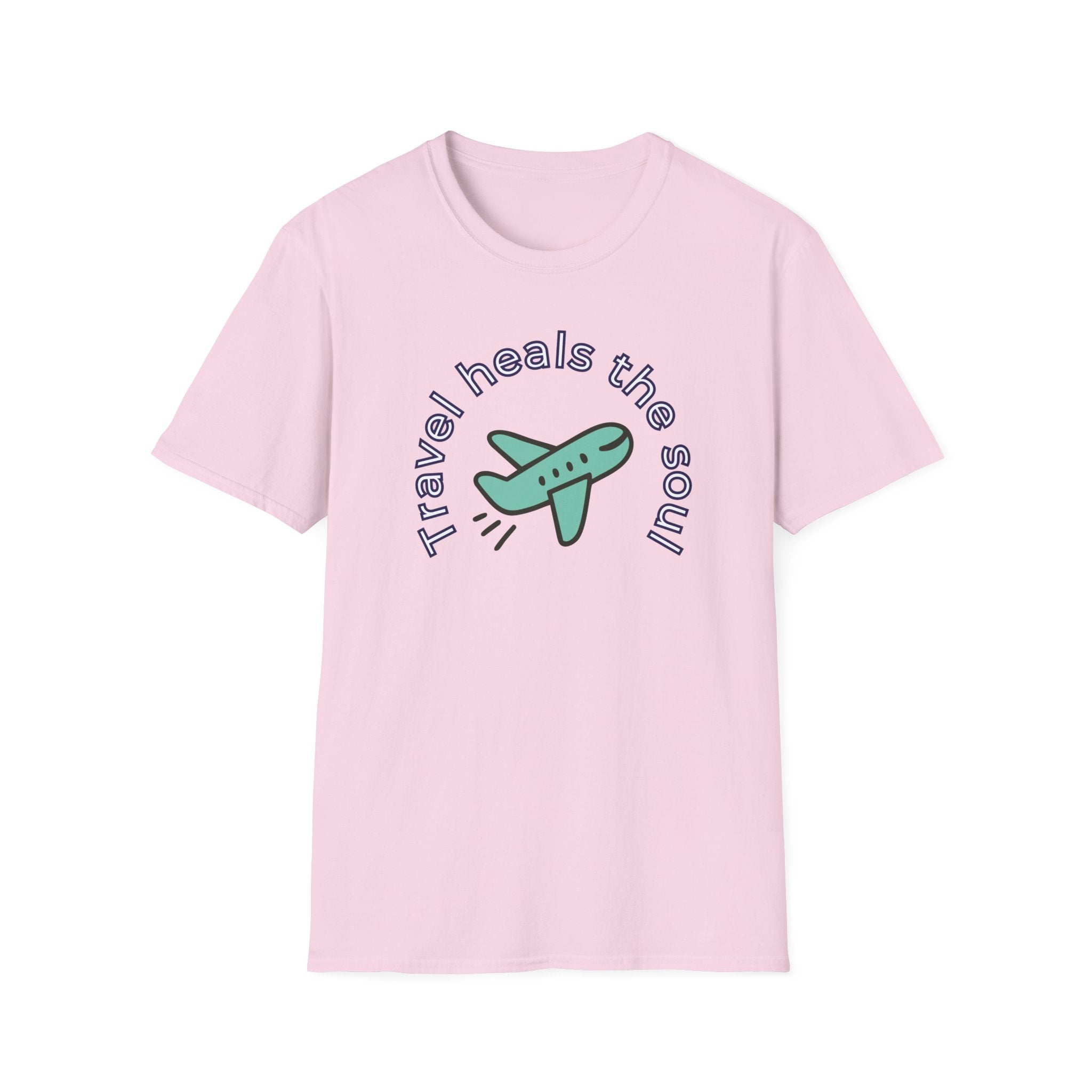 Comfty Woman's  Softstyle T-Shirt - "Travel"  "Heals The Soul"