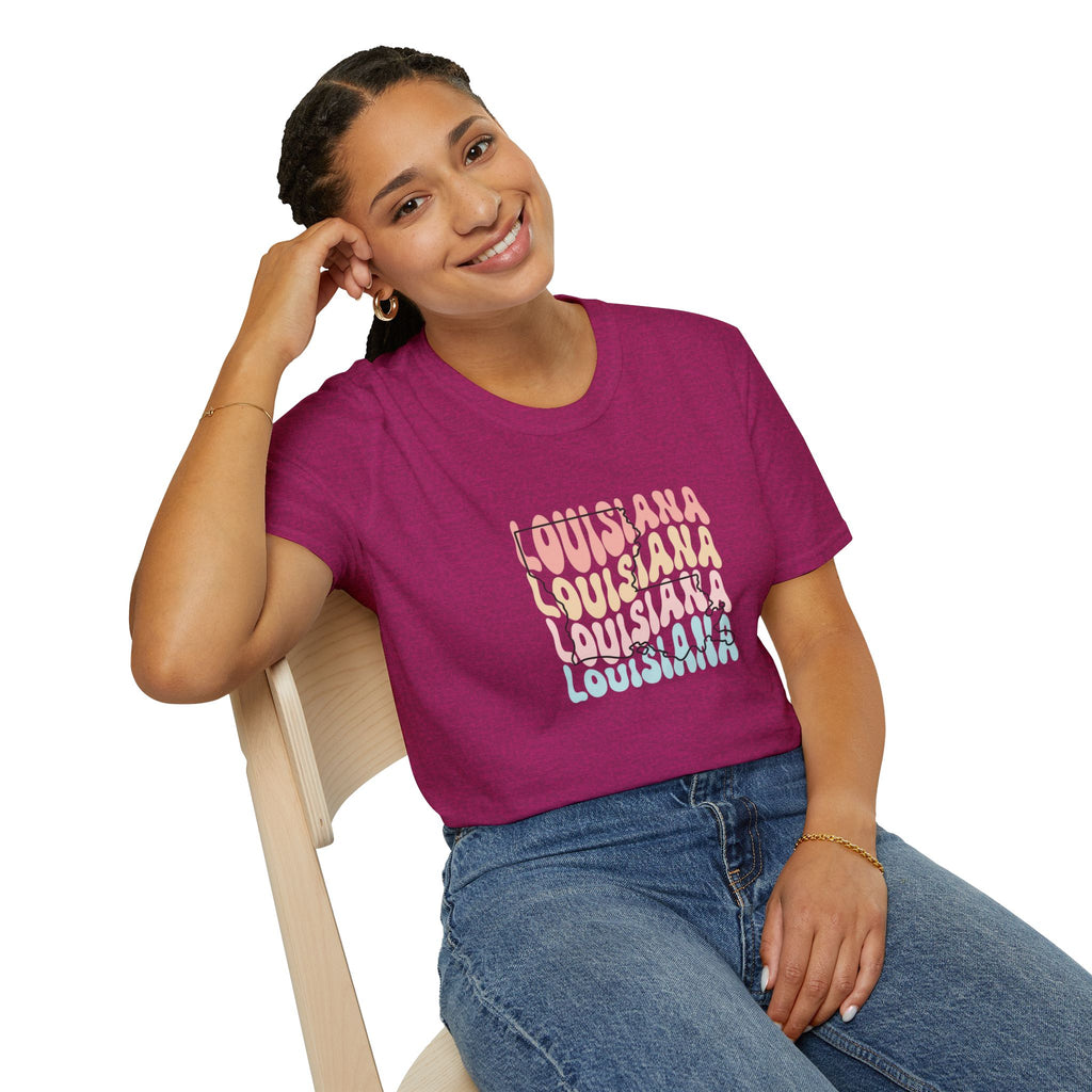 Womens Soft Relaxed Tee - Louisiana