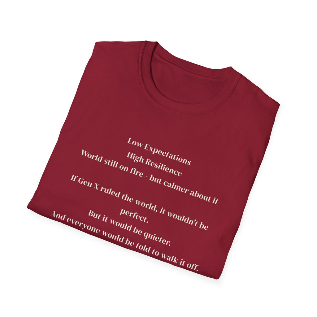 Men's soft tee - Low Expectations  Gen x