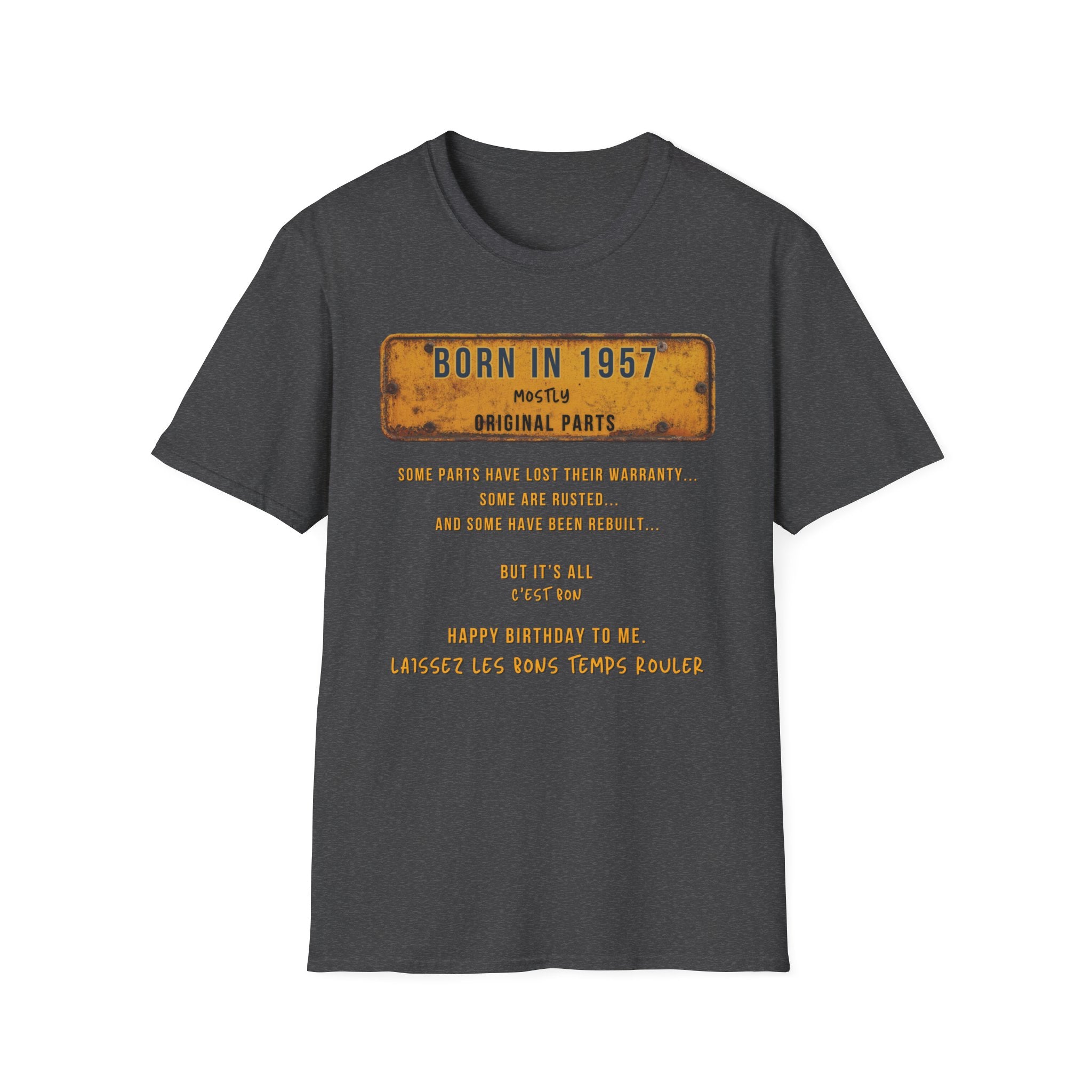 Mens Shirt Relaxed Tee  1957 B Day