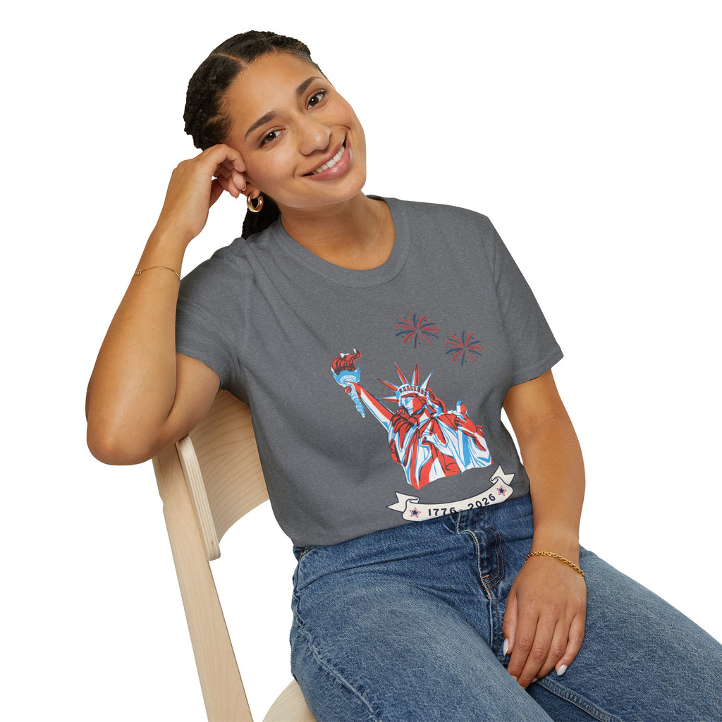 Relaxed Soft Tee- Men & Women - Statue of Liberty 250