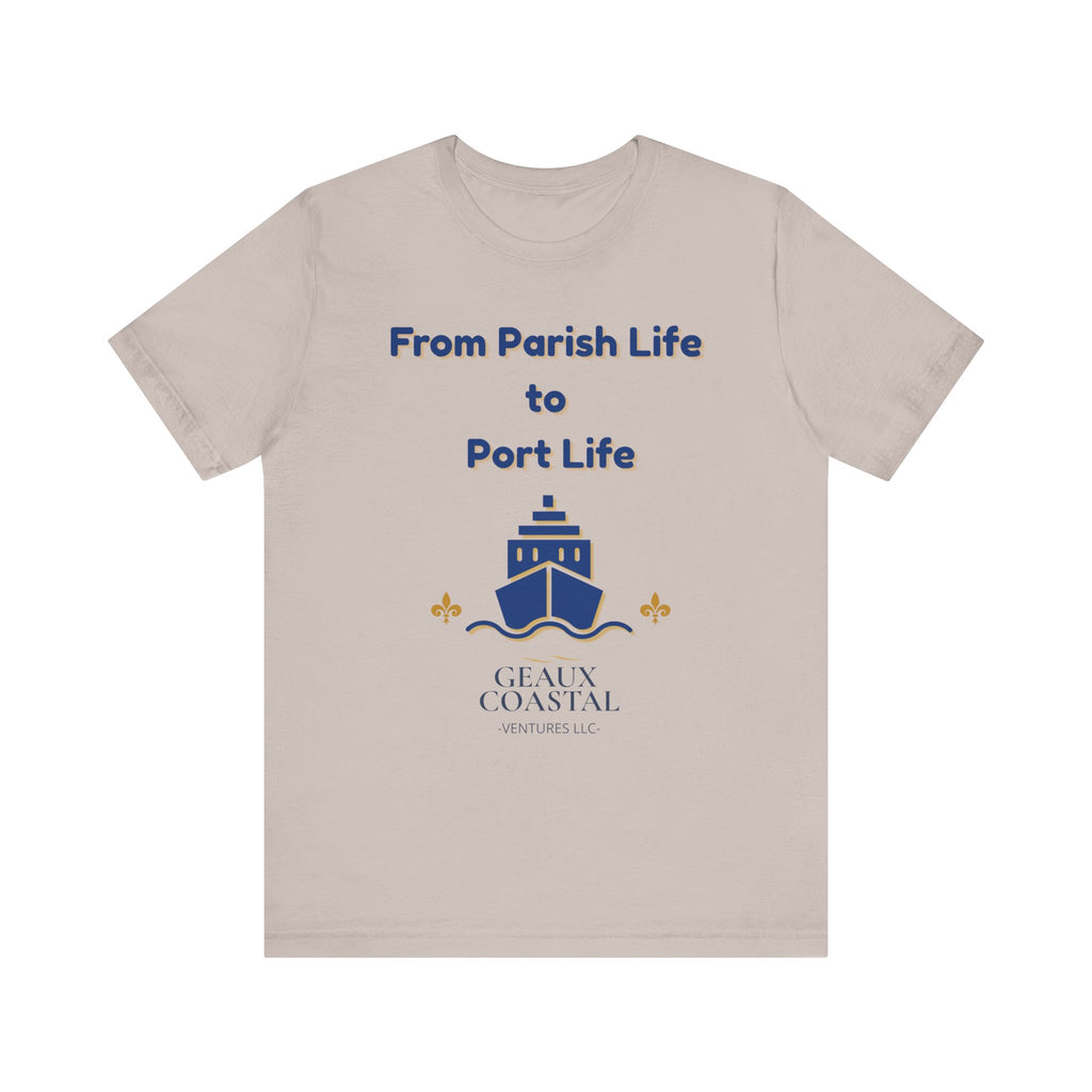 Men or Women Relaxed T Shirt - Parish and Port Cruise T Shirt