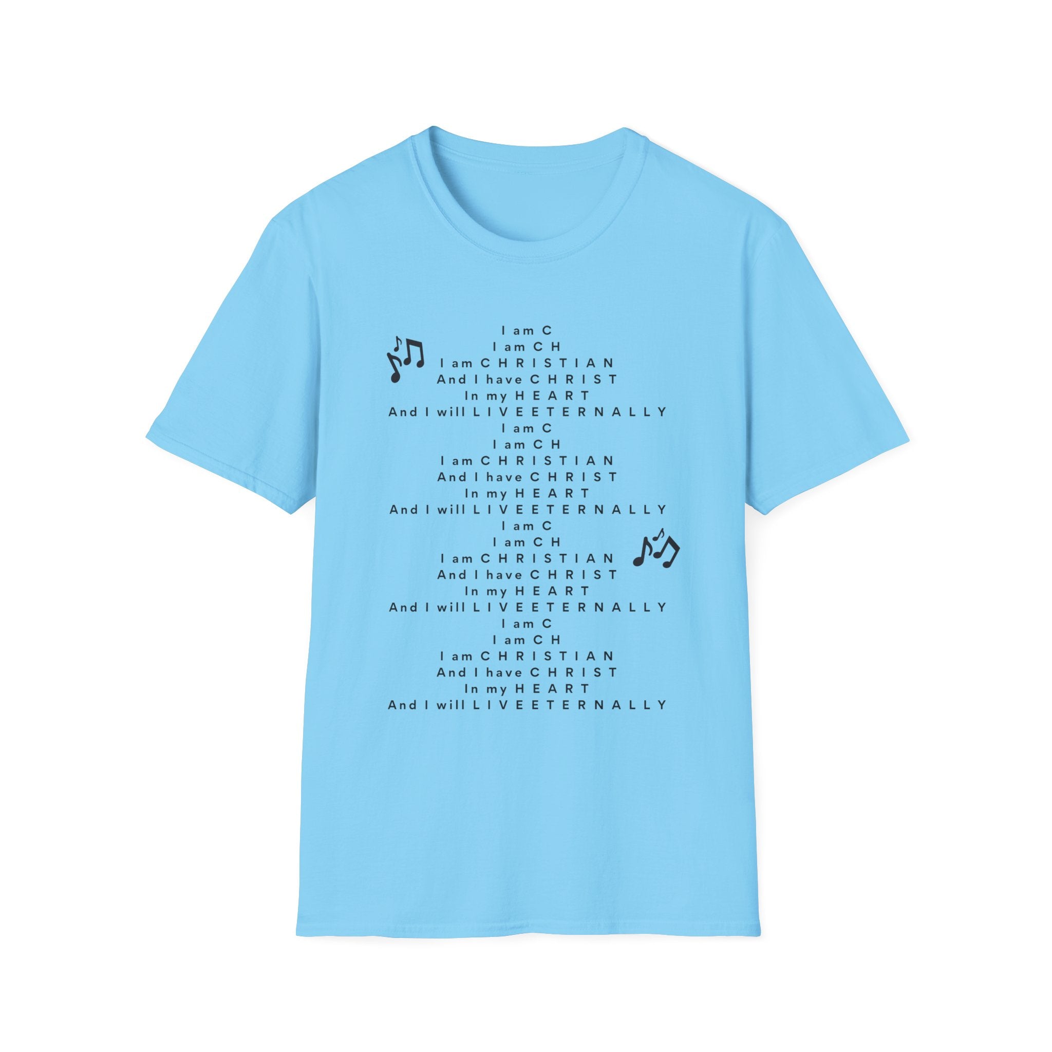 Men & Woman Softstyle T-Shirt - "C-h-r-i-s-t-i-a-n" "Song"