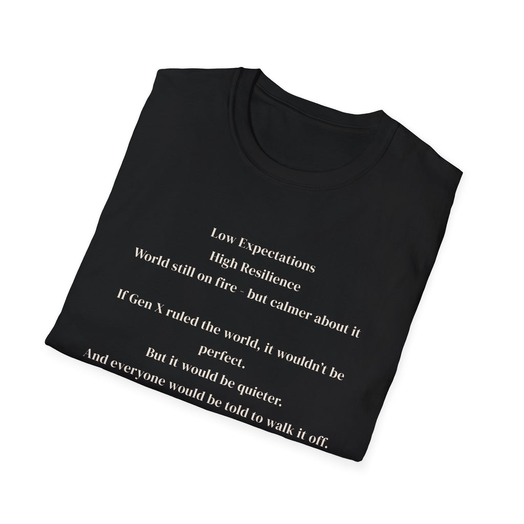 Men's soft tee - Low Expectations  Gen x