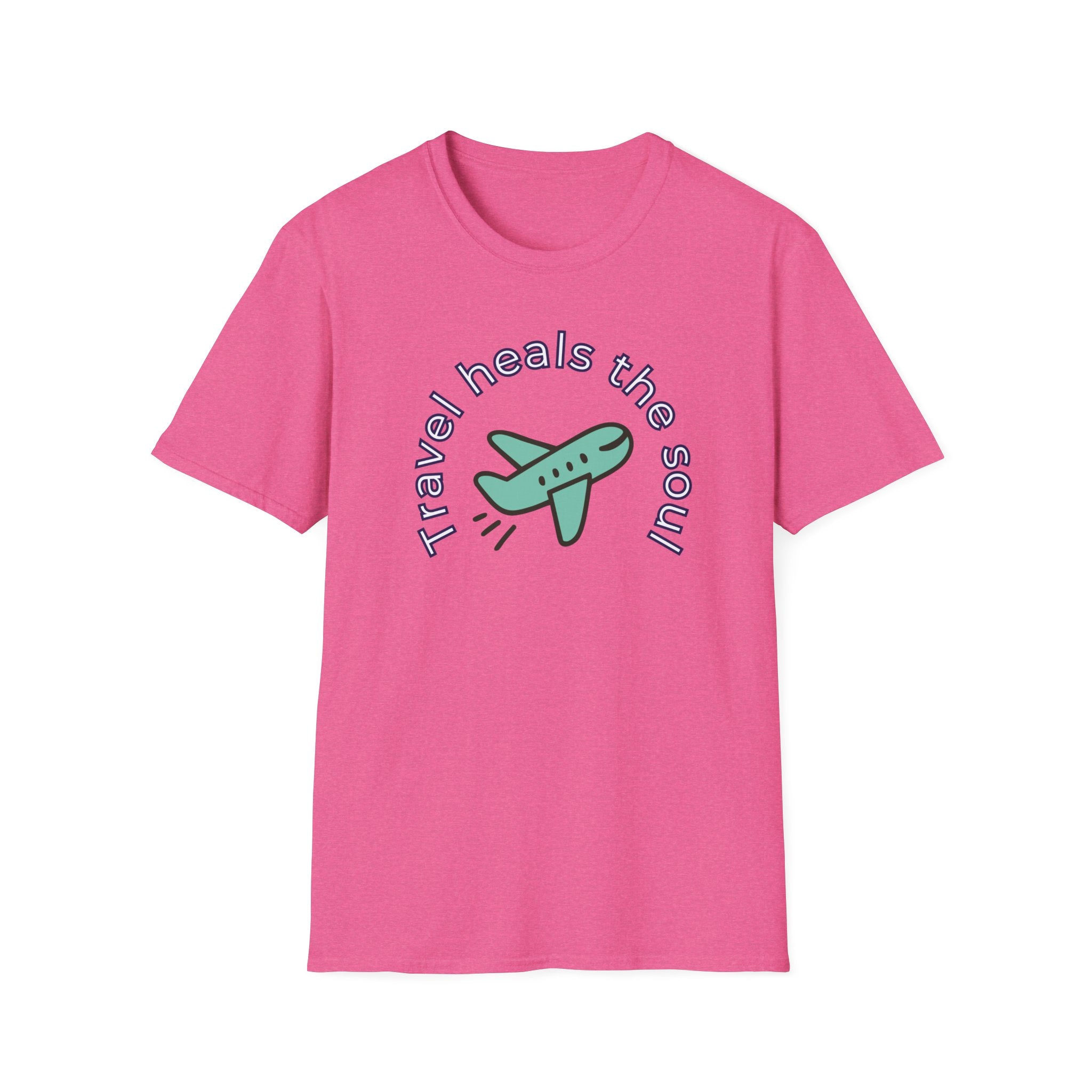 Comfty Woman's  Softstyle T-Shirt - "Travel"  "Heals The Soul"