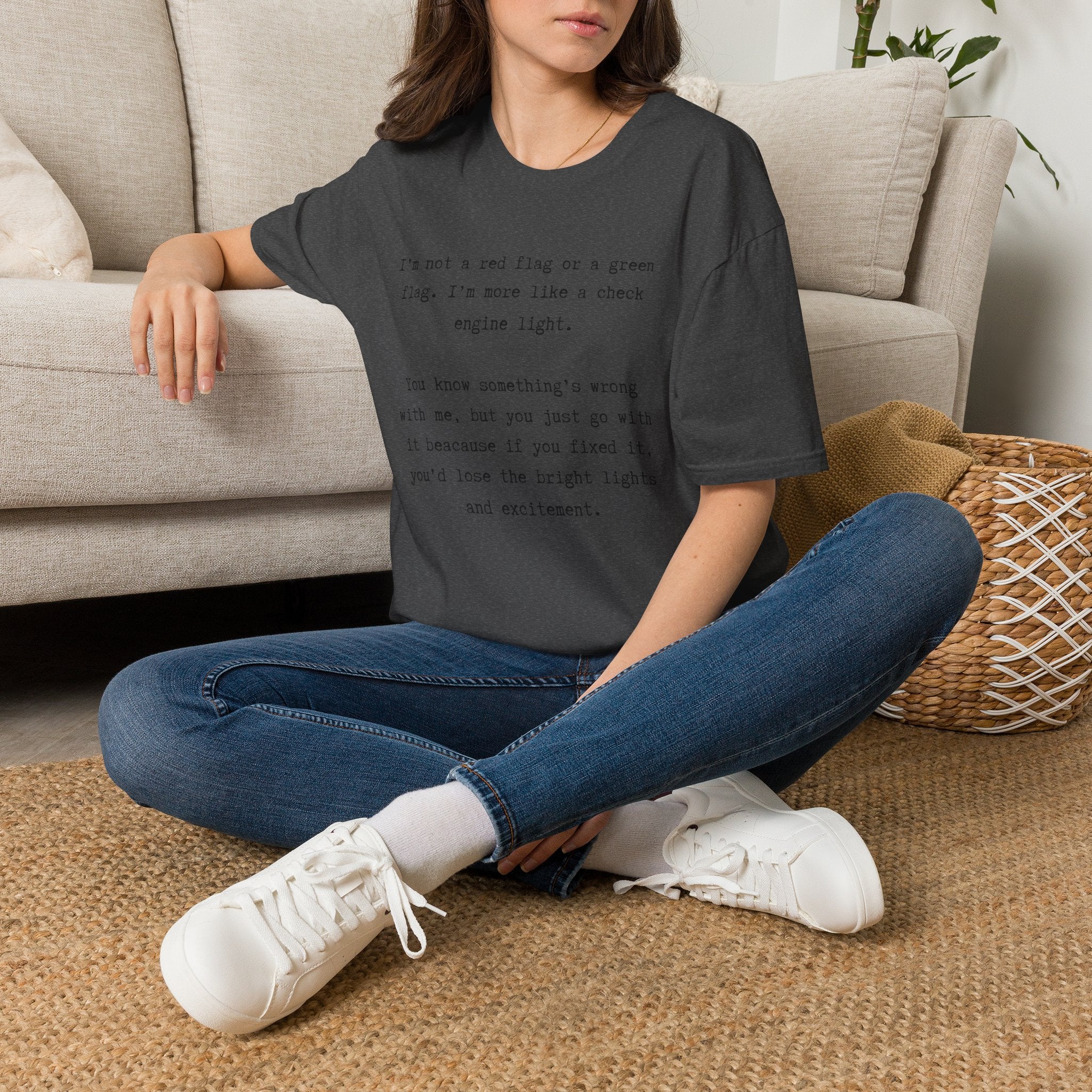 Men and Women Soft Relaxed T Shirts - Green light
