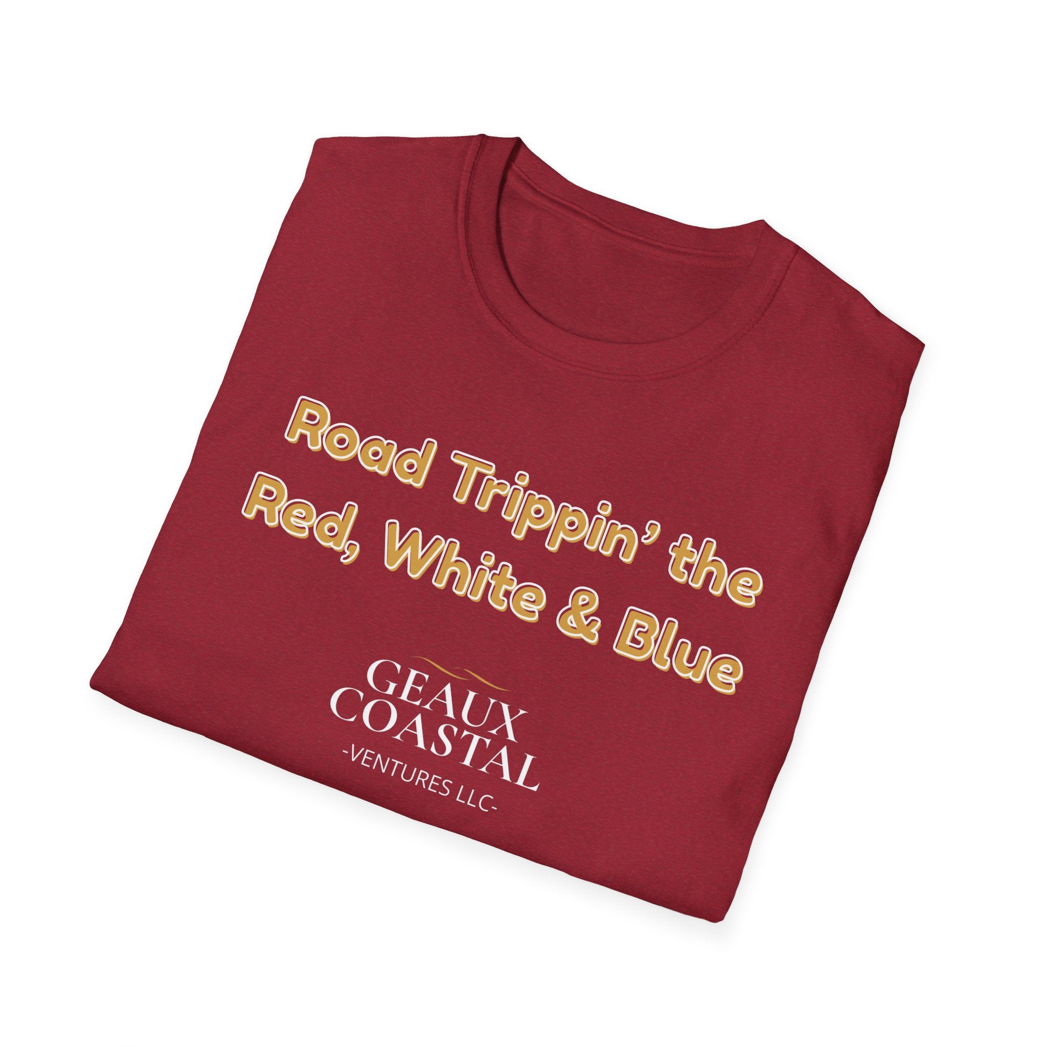Men or Women Relaxed Soft Tee -  Road Tripping the USA