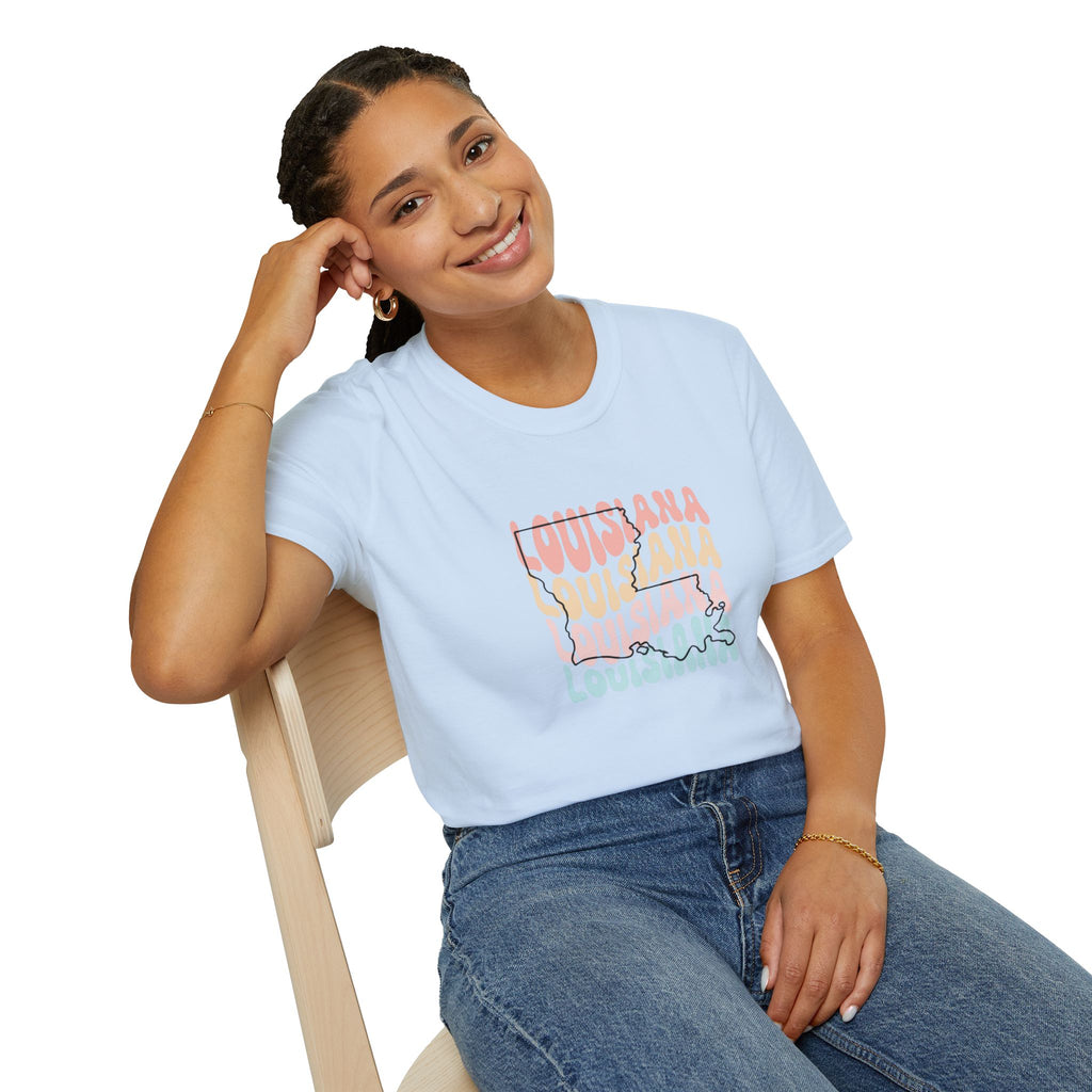 Womens Soft Relaxed Tee - Louisiana