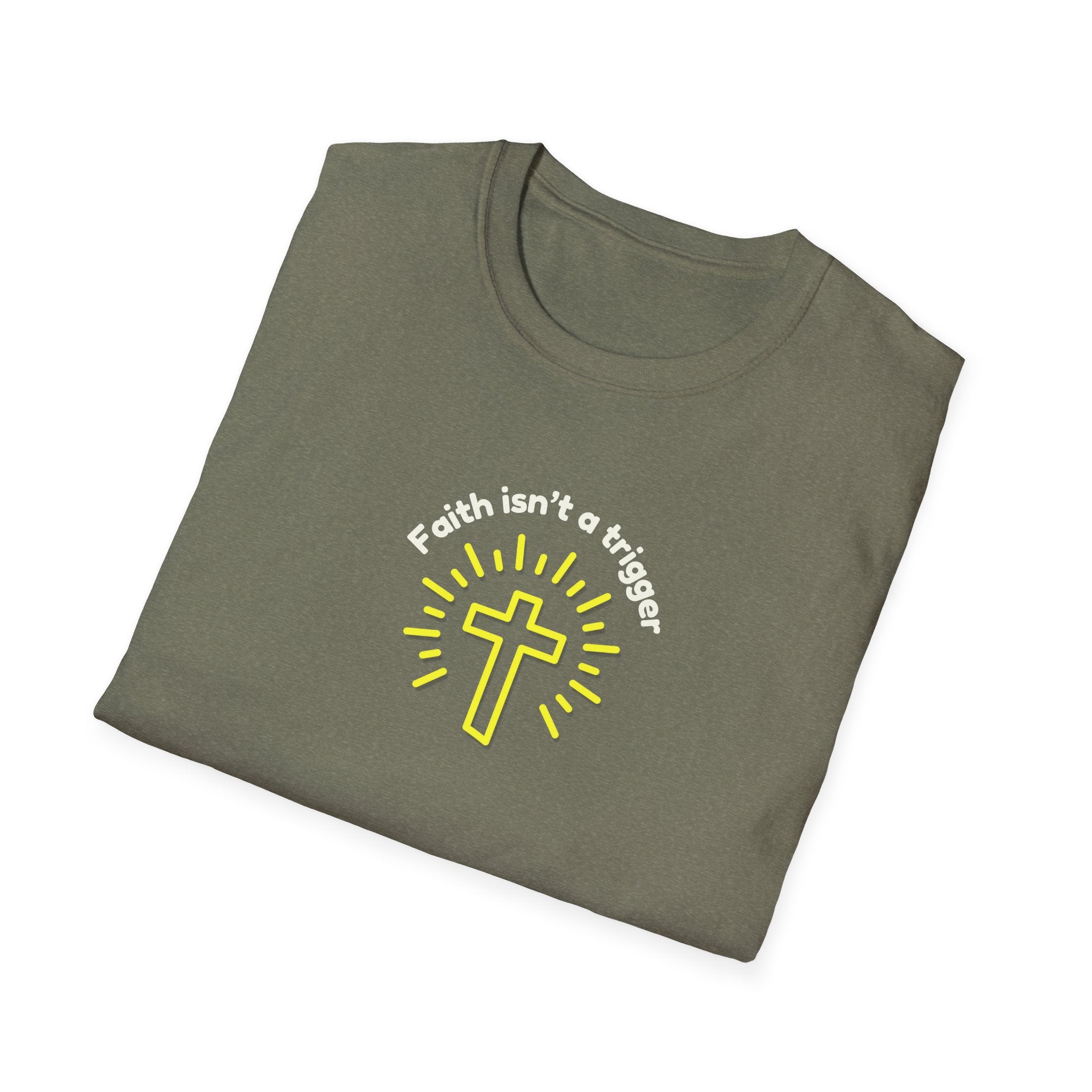 Men's Soft Relaxed tee - Faith isn't a trigger